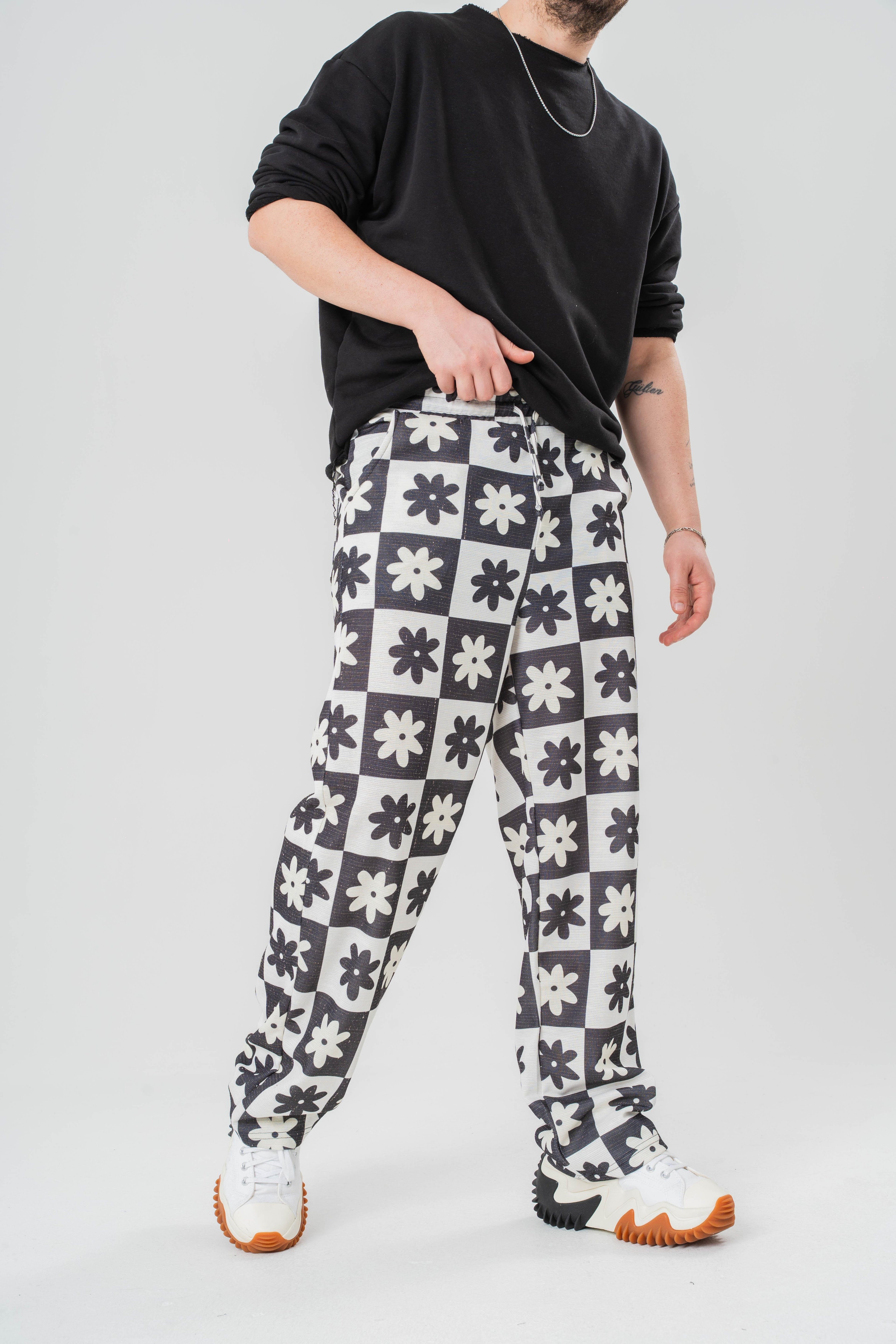 Desenli Baggy Pantolon
