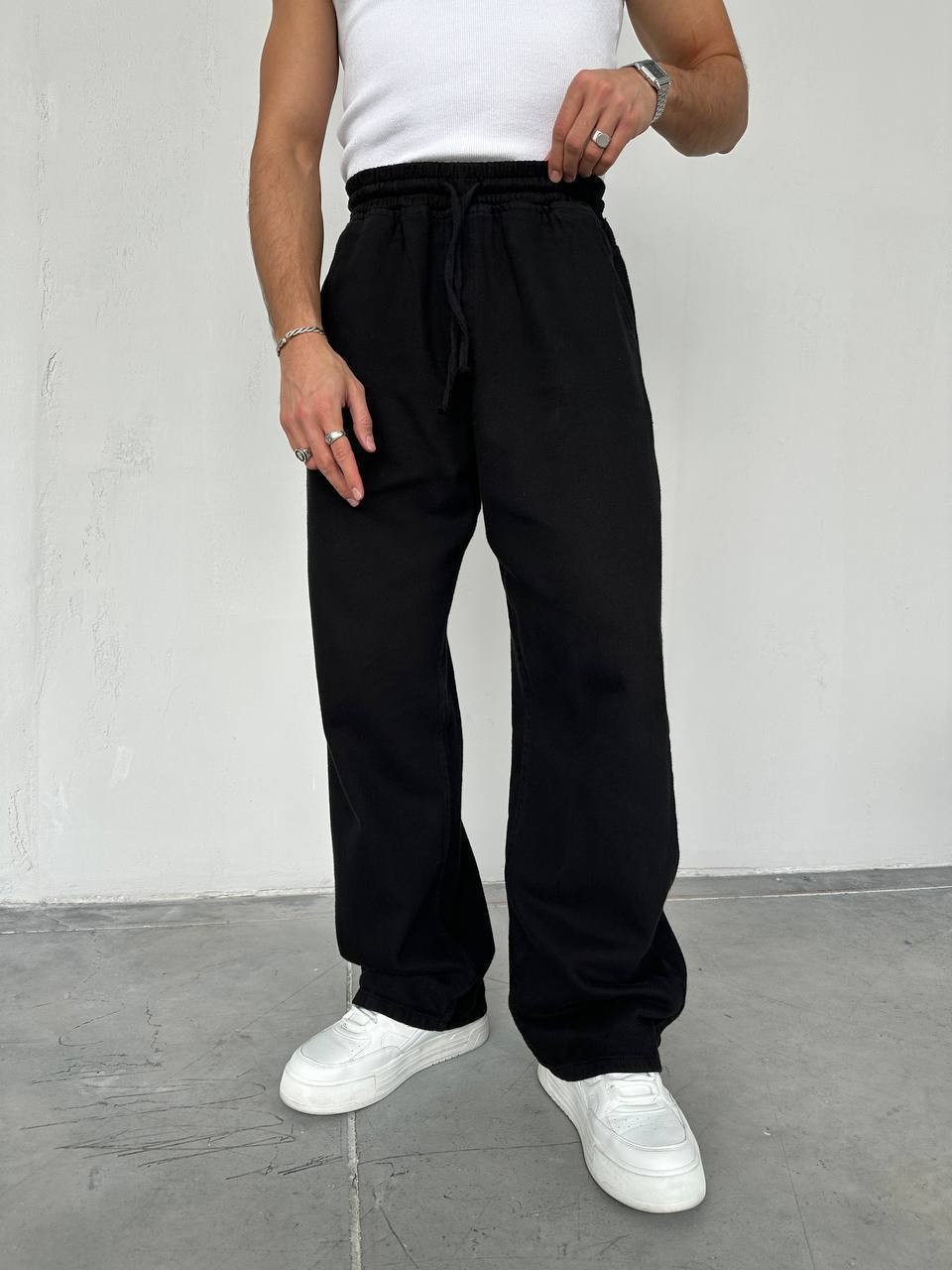 Gabardin Baggy Pantolon