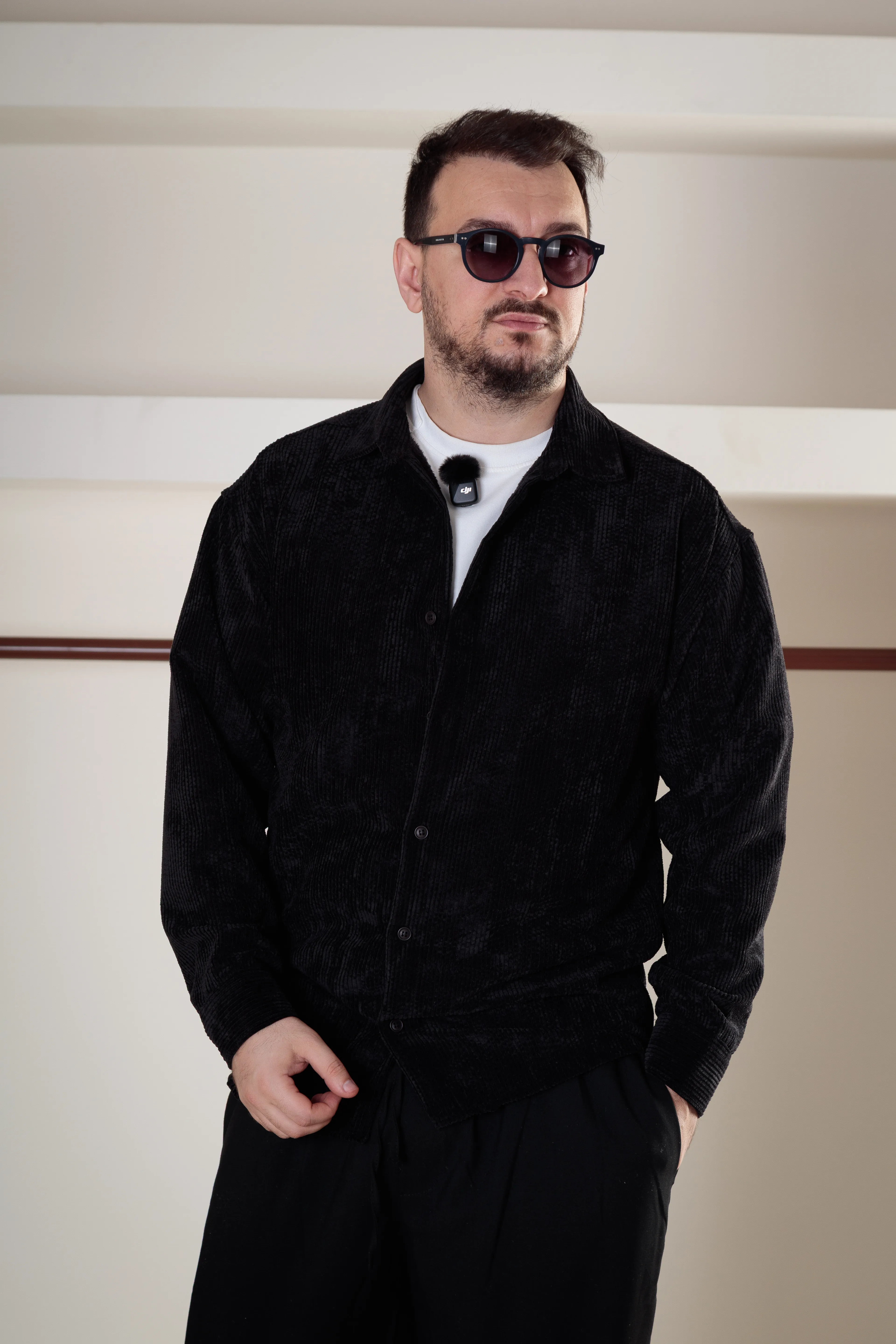 Oversize Kadife Gömlek