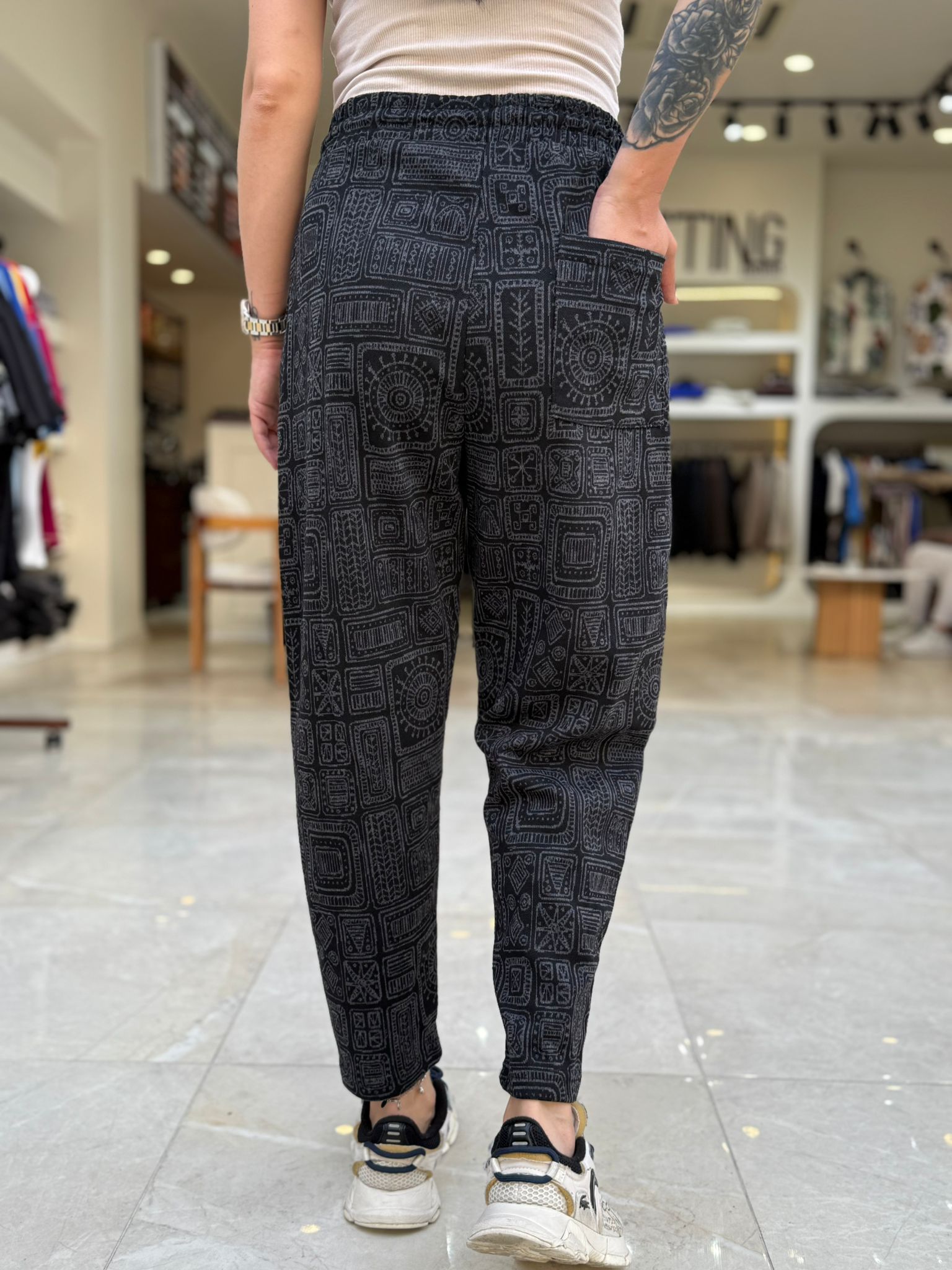 Bayan Bohem Desen Baggy 