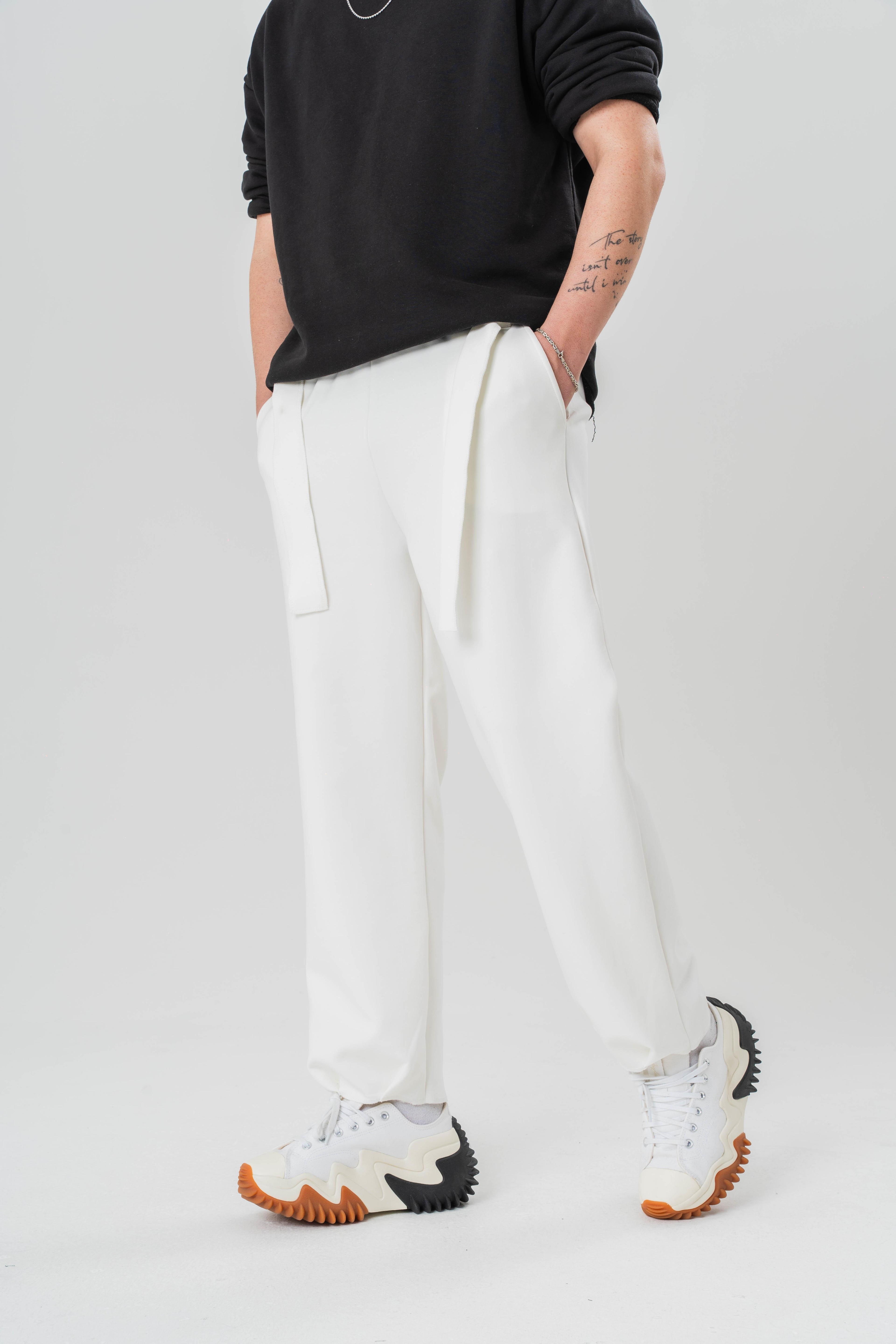 Kuşaklı Baggy Pantolon