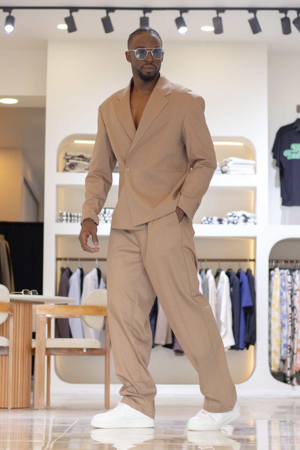 Oversize Çapraz Düğme Detaylı