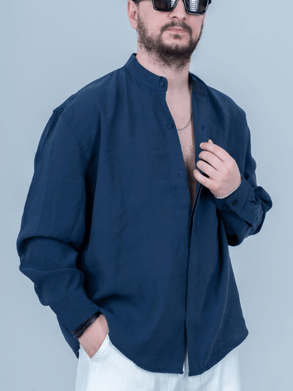 Şal Bağlamalı Oversize Gömlek