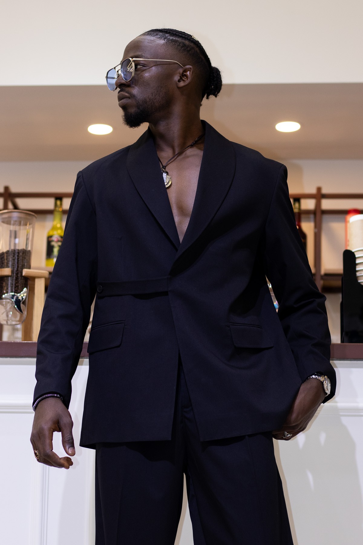 Oversize Çapraz Bağcıklı Detaylı