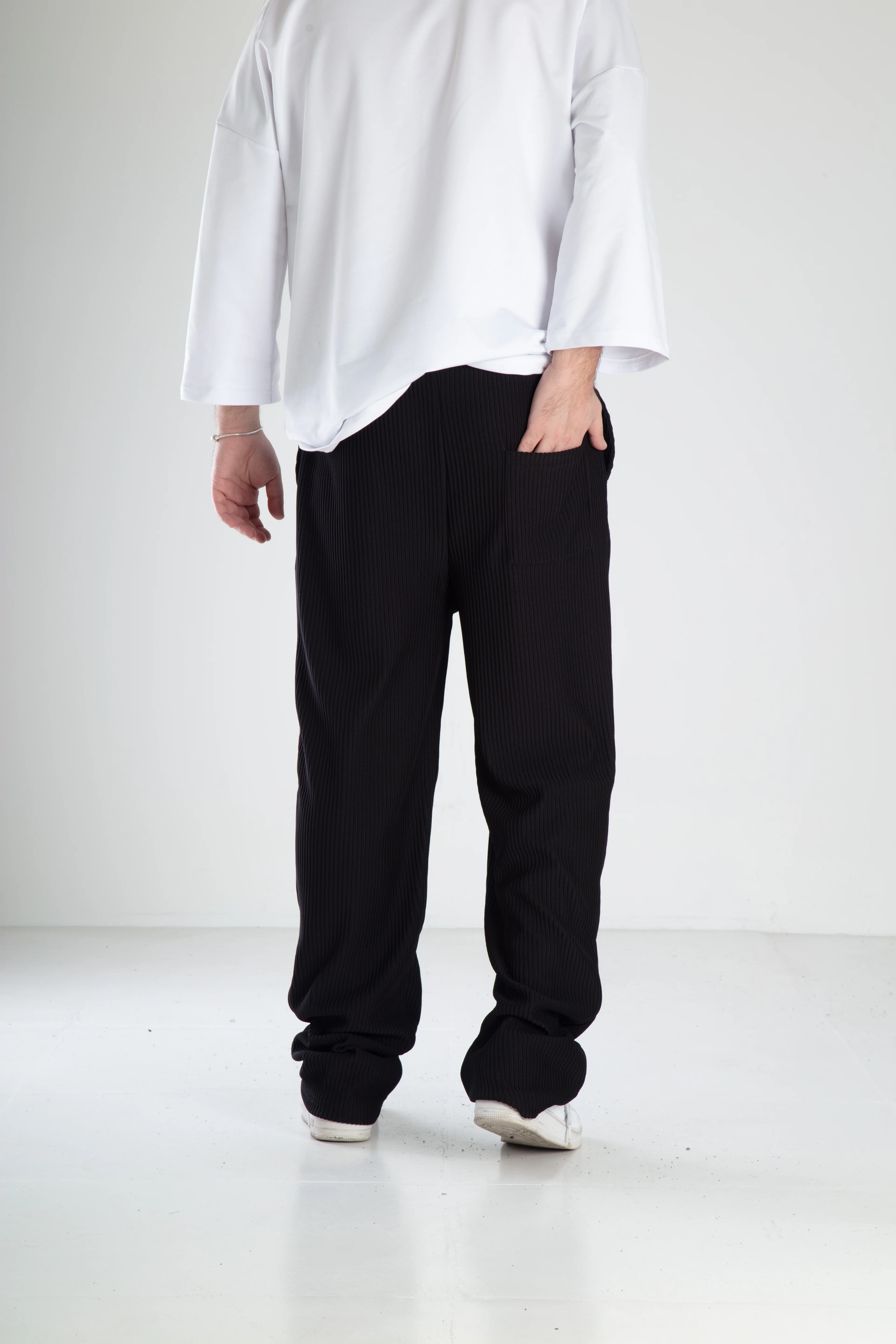 Fitilli Kumaş Baggy Eşofman