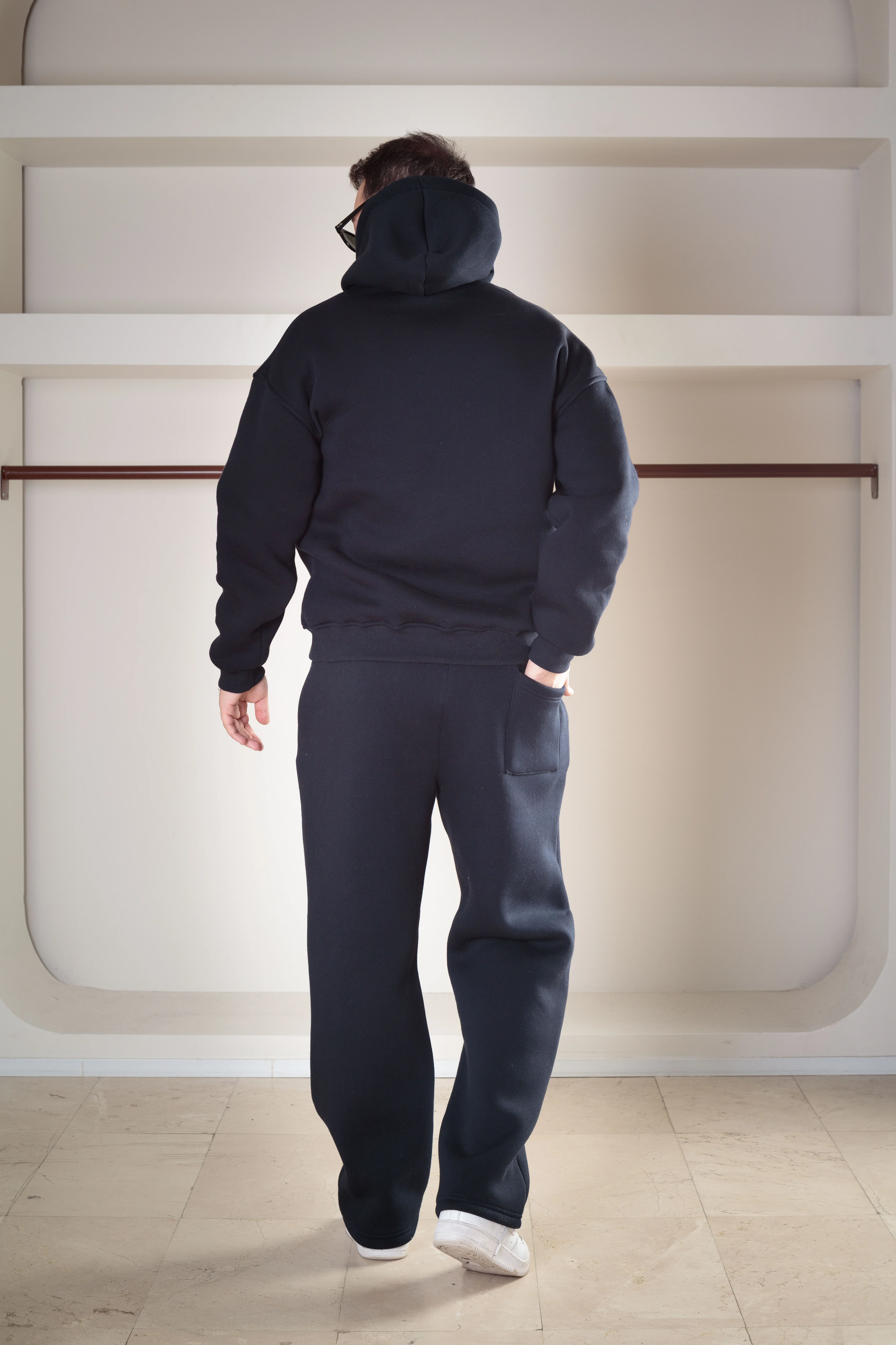 3iplik Şardonlu Oversize Takım