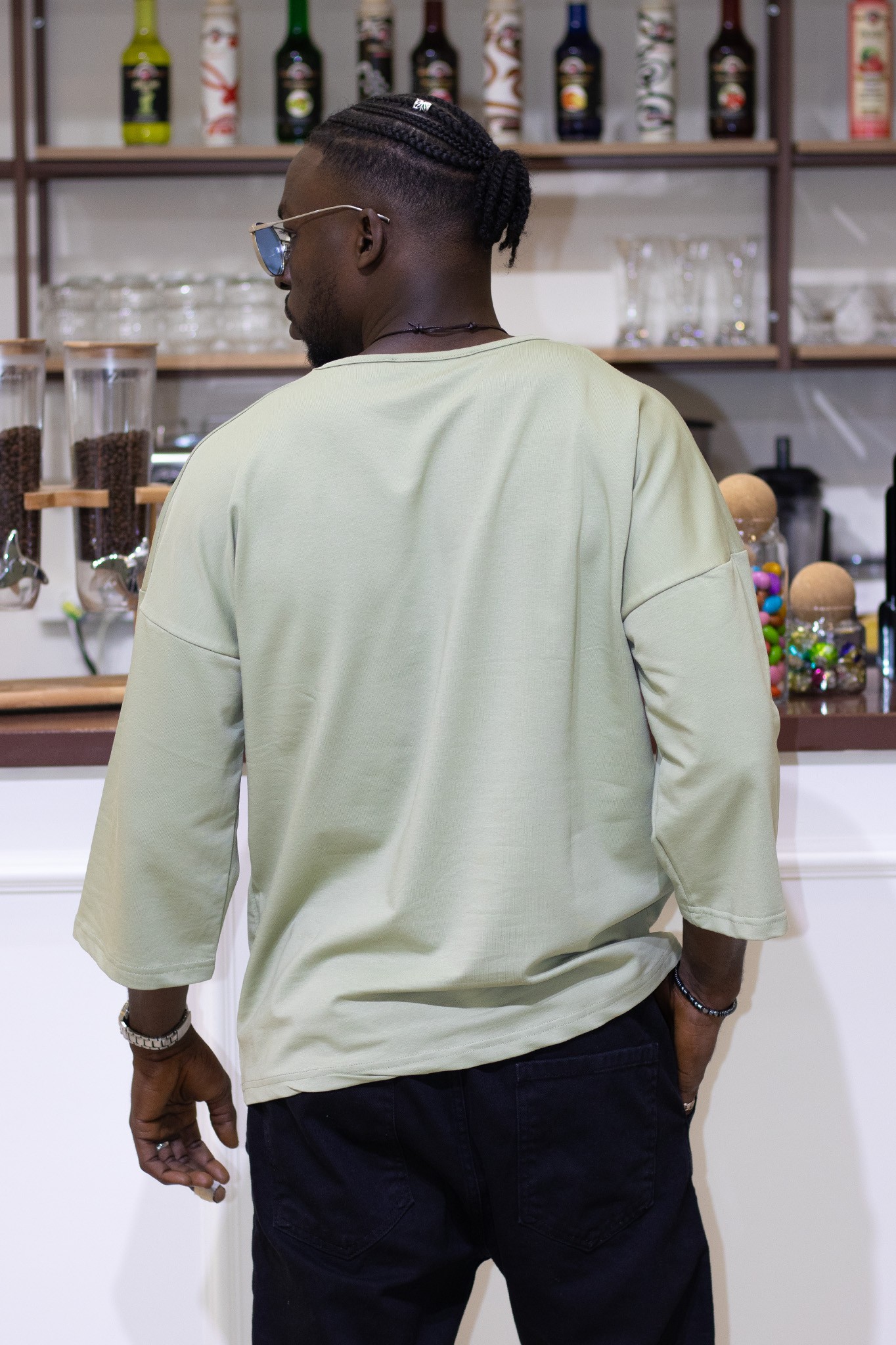 Cep Detaylı Oversize Kalıp Tshirt