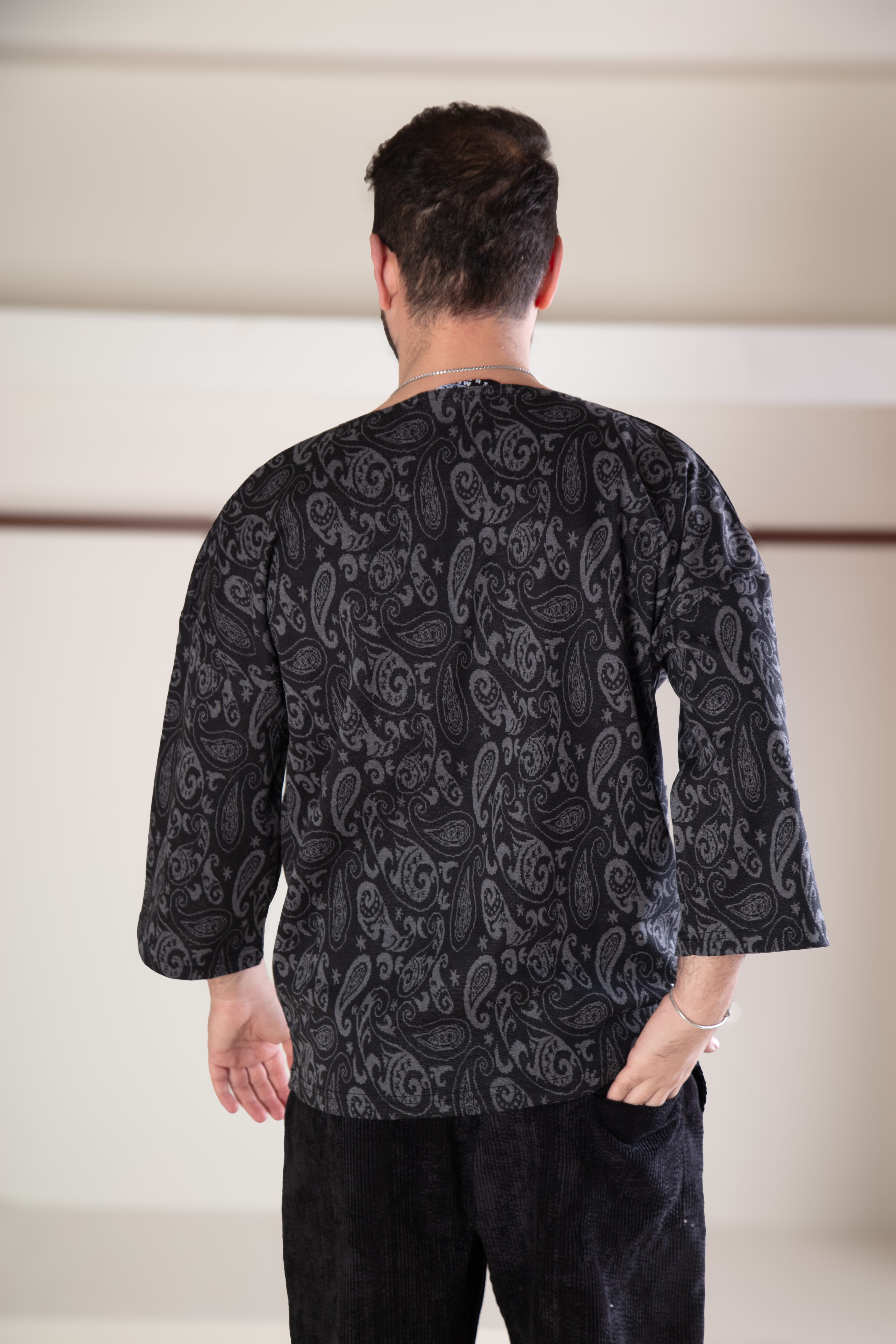 Acık Yaka Oversize Sweat