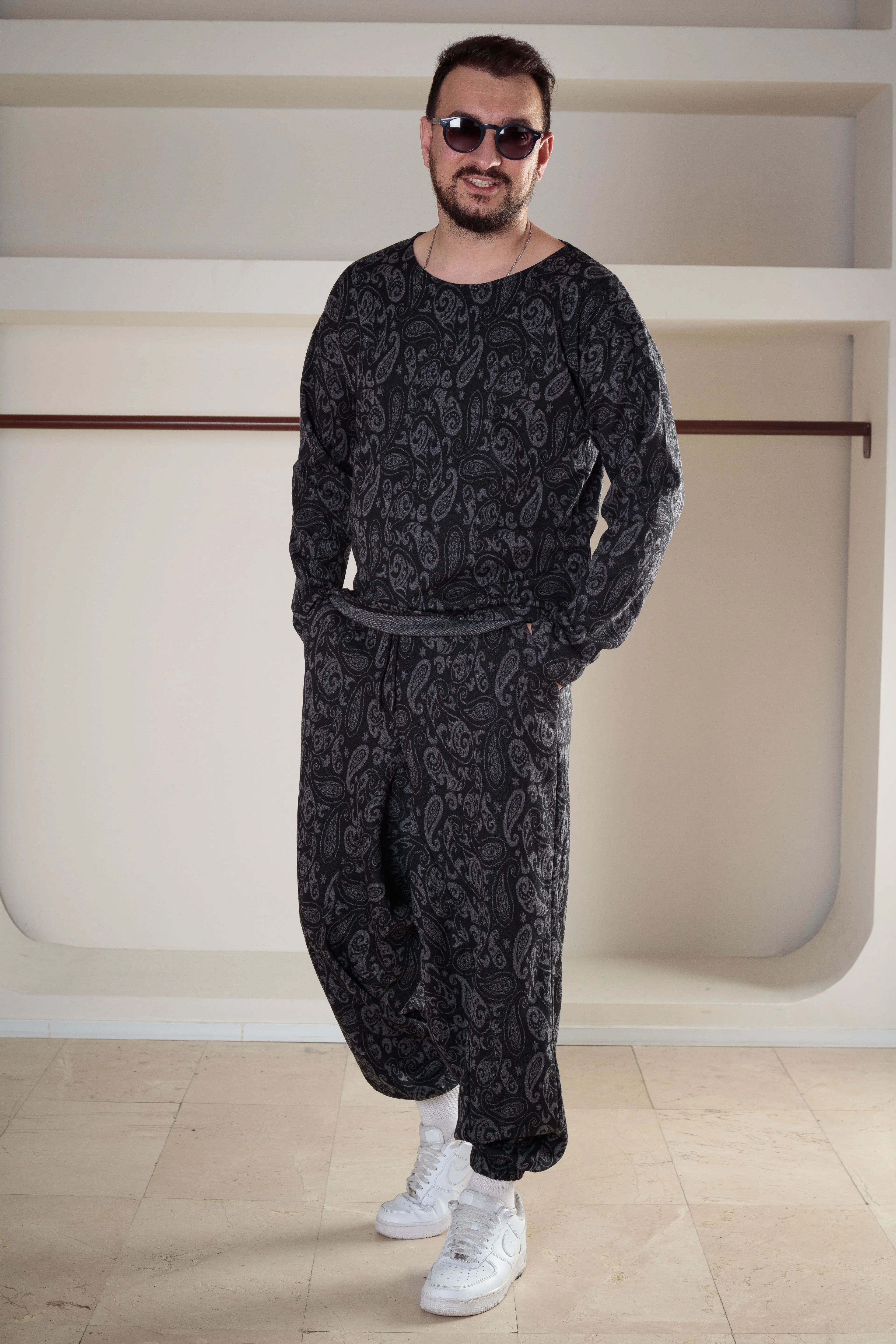 Desenli Şalvar Takım