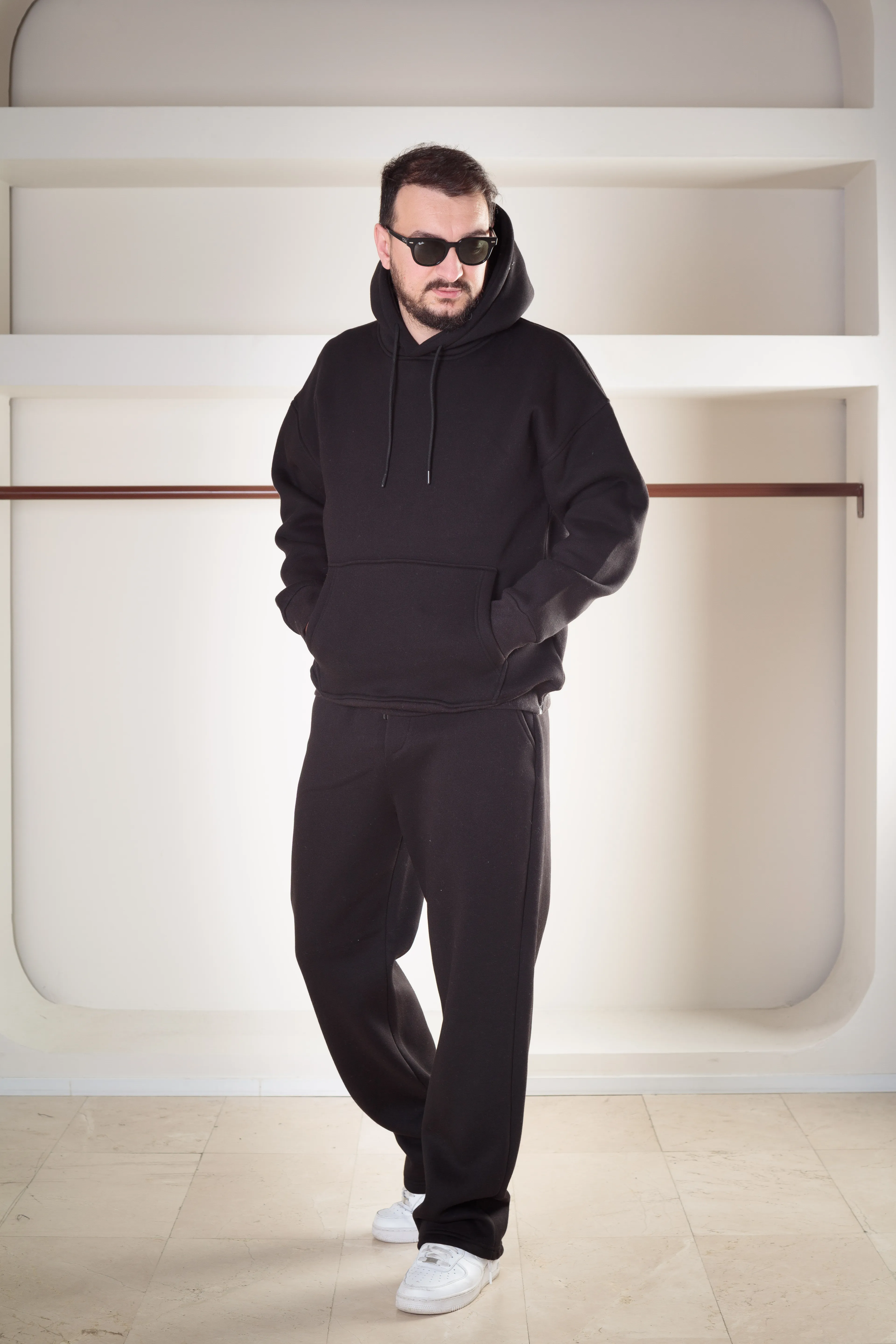 3iplik Şardonlu Oversize Takım