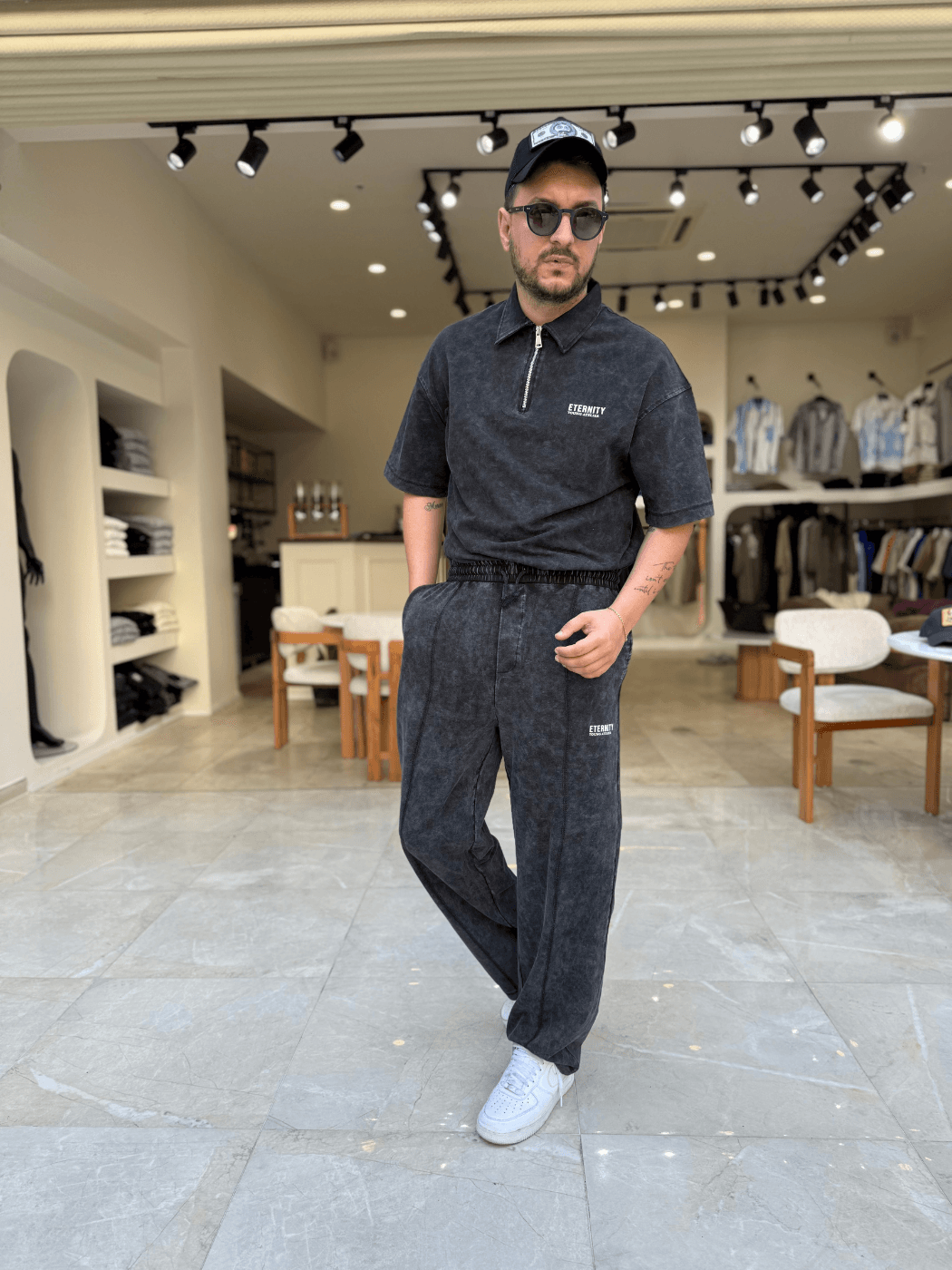Fermuar Detaylı Oversize Takım