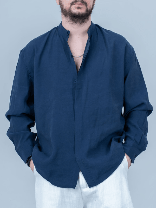 Şal Bağlamalı Oversize Gömlek
