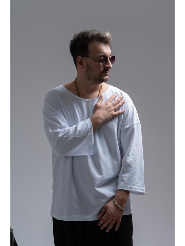 Oversize Fakir Kol Bohem T-Shirt