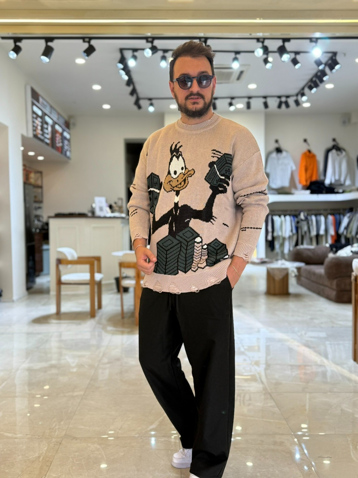 DufyDuck Desenli Premium Kazak