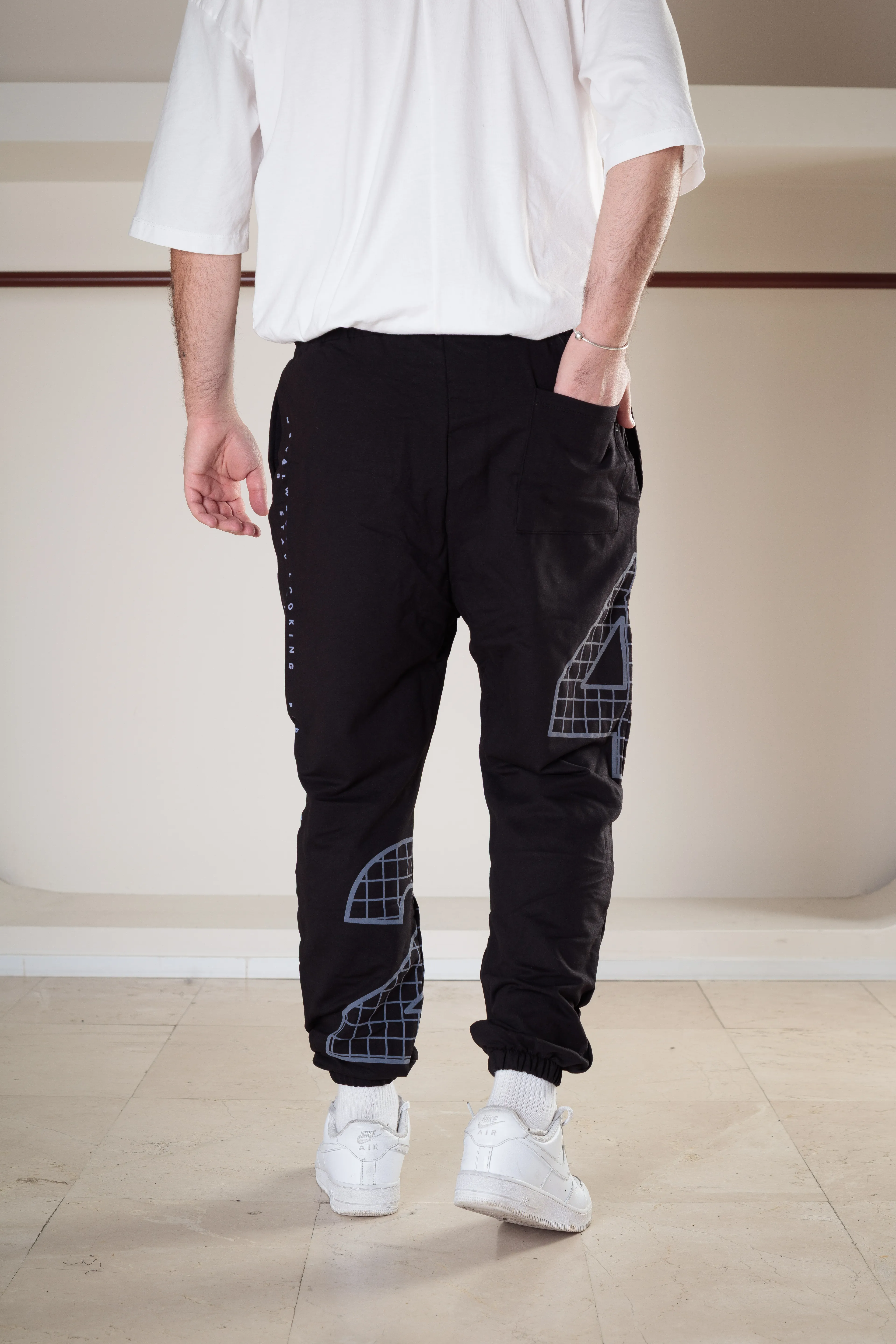 42Baskılı Paça Lastikli Jogger