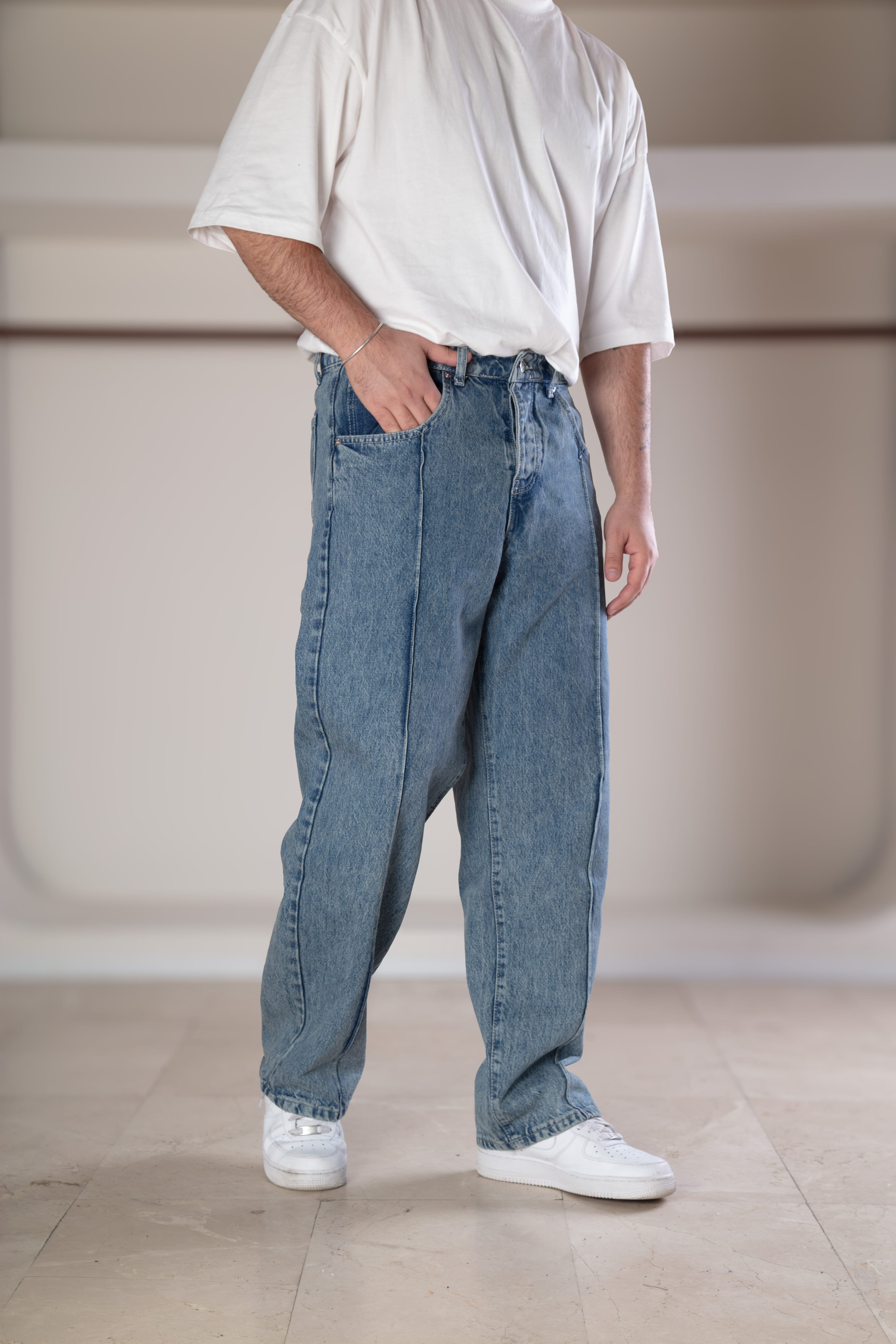 Erkek Baggy Jean Pantolon