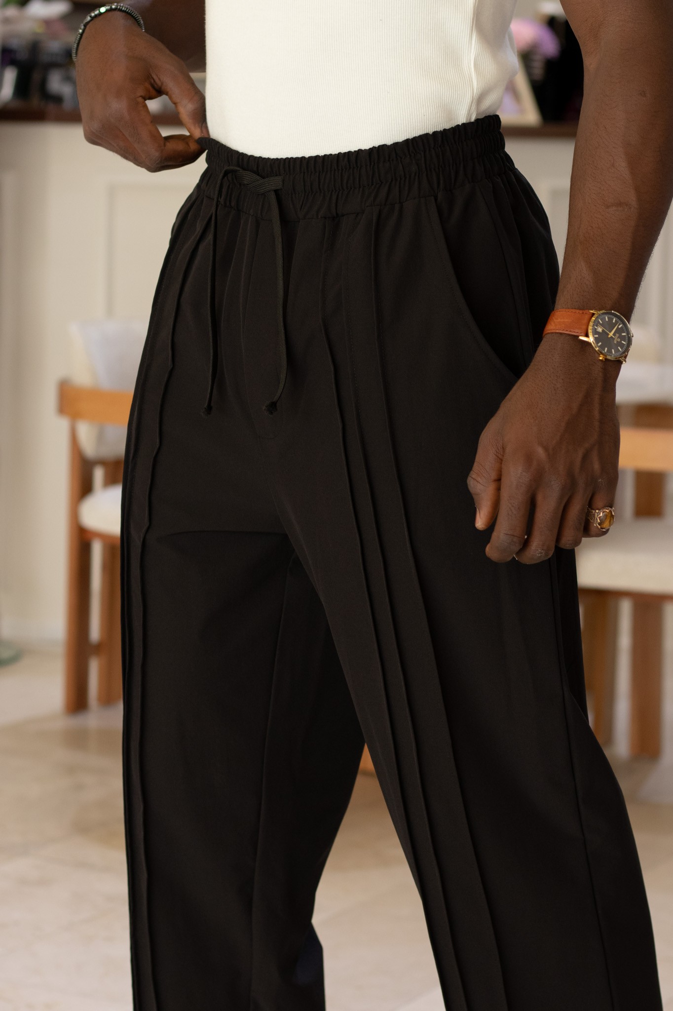 Şerit Detaylı Paraşüt Jogger
