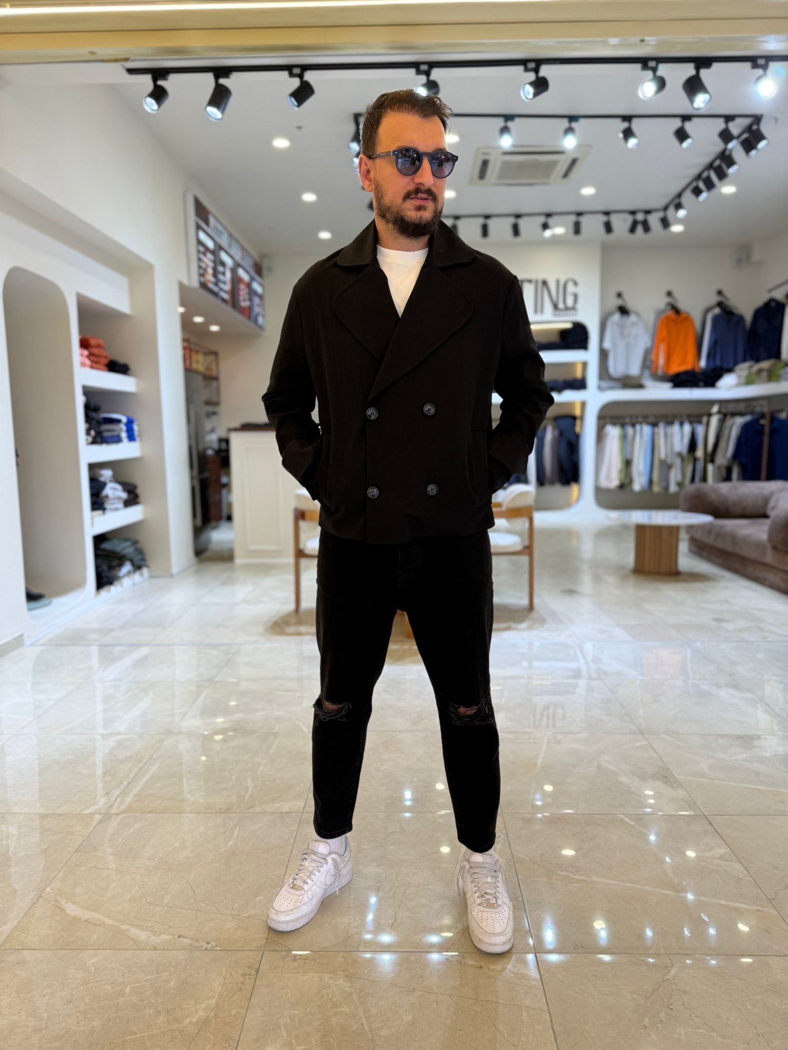 Dört Düğme Premium Kalite Trençkot