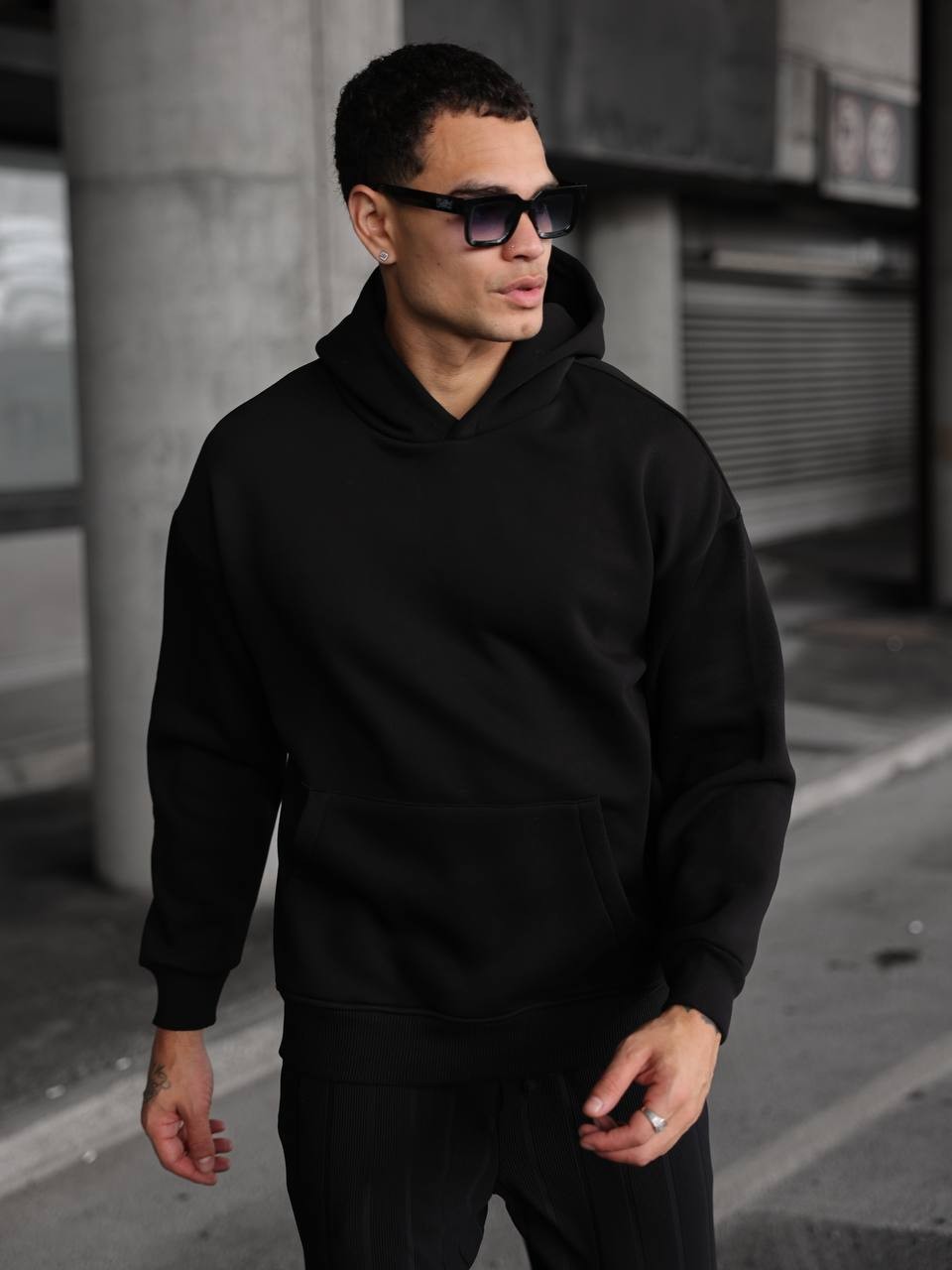 Kapüşonlu Cep Detaylı Hoodie