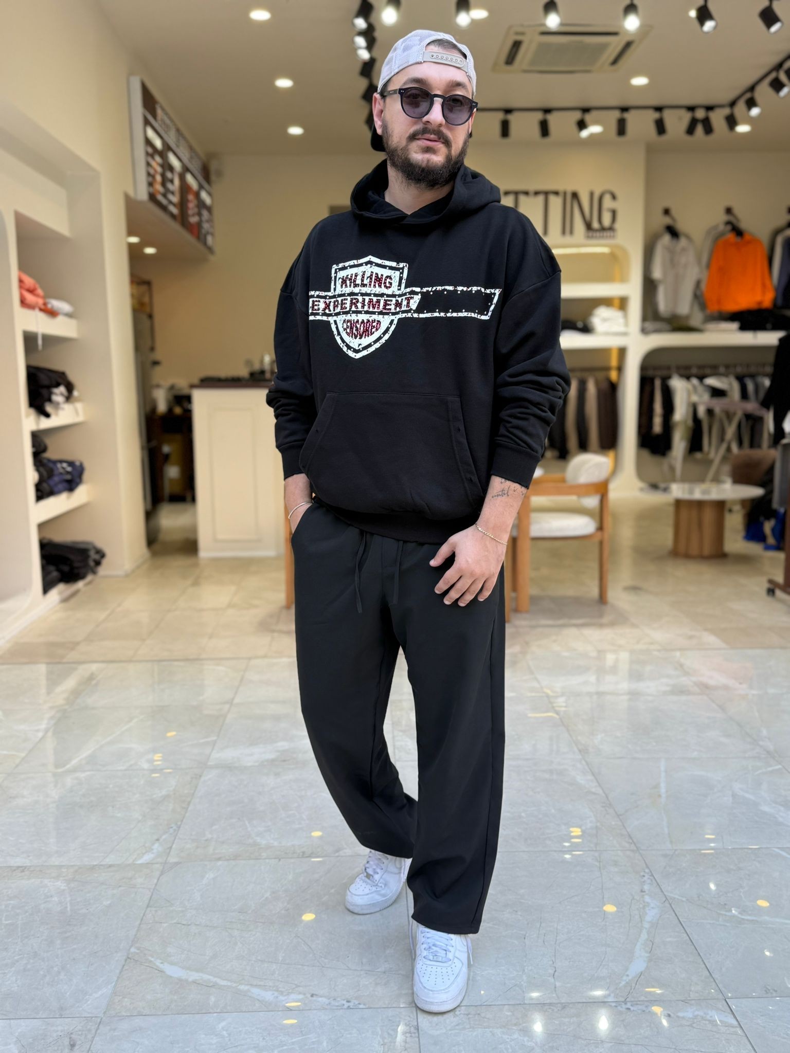 Premium Kalite Baskılı Street Hoodie