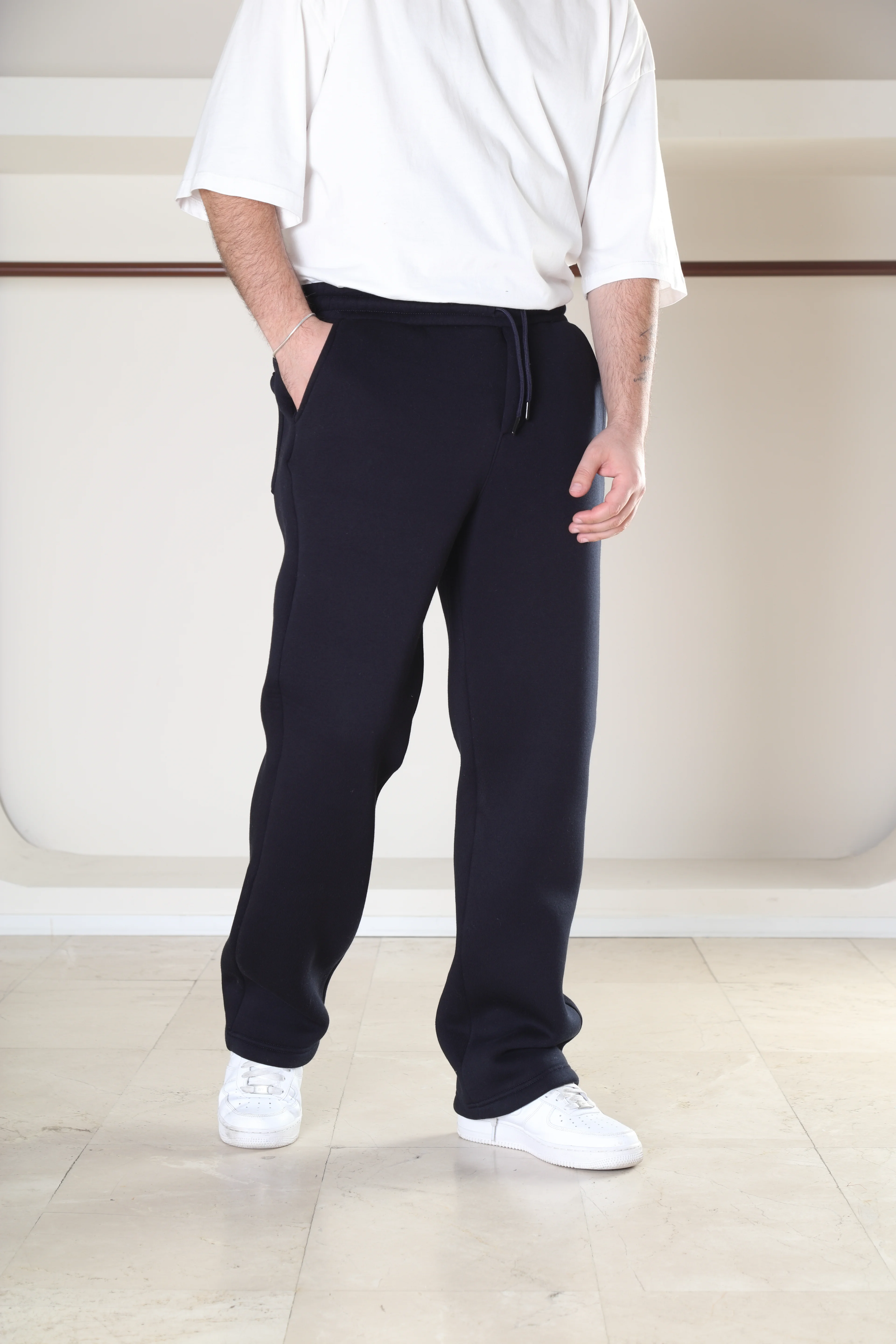 3iplik Şardonlu Baggy Eşofman