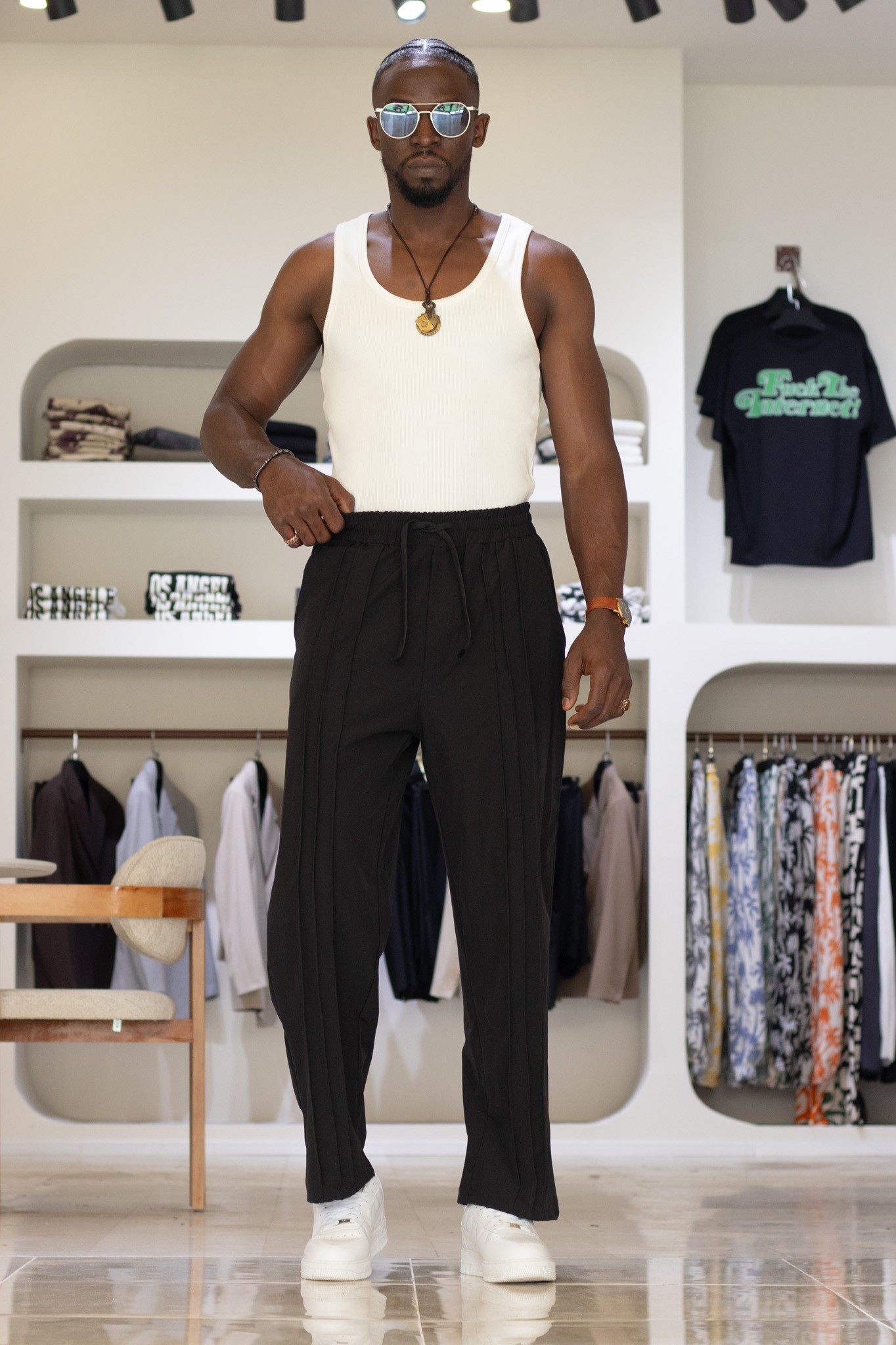 Şerit Detaylı Paraşüt Jogger