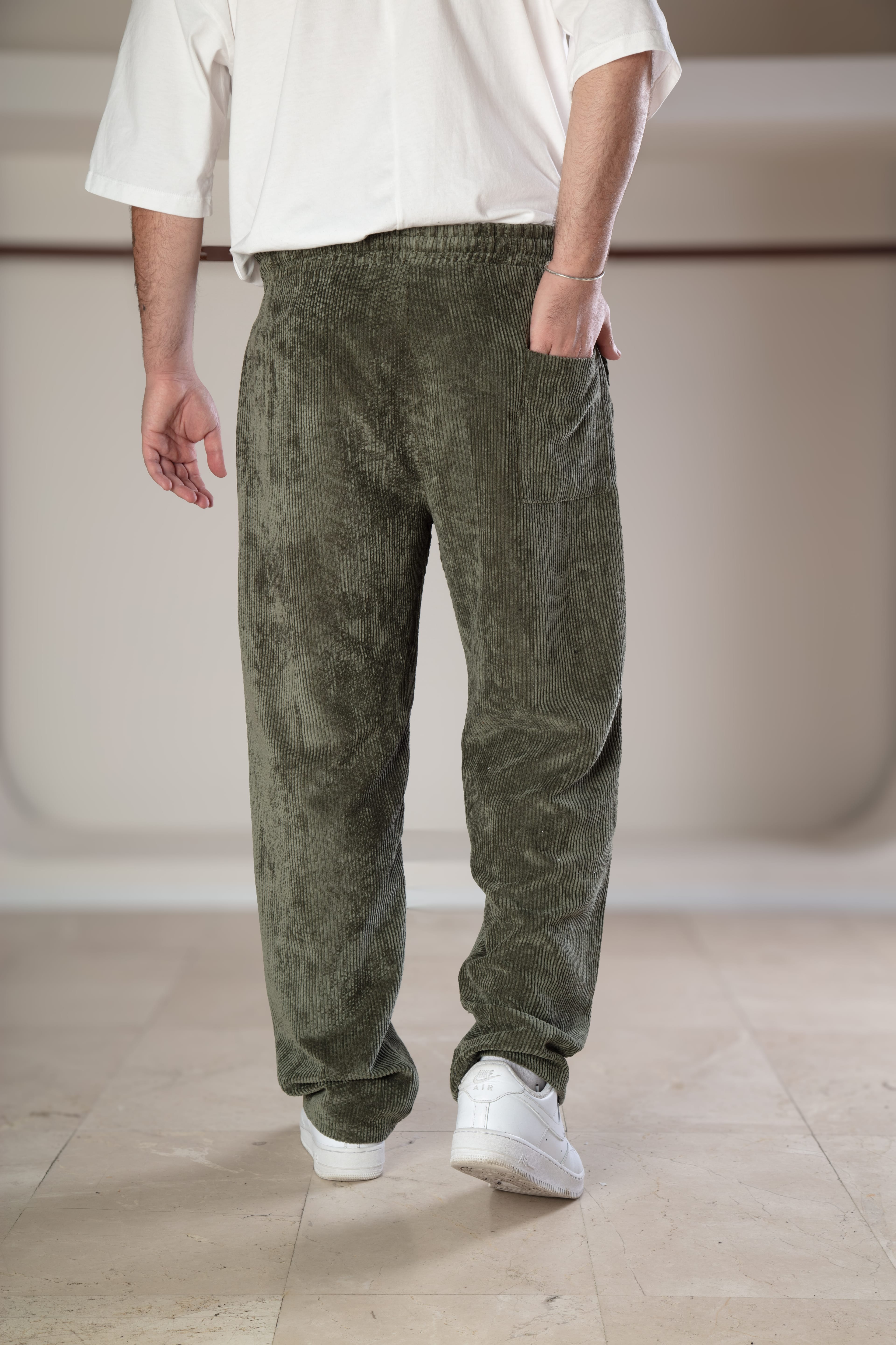Kadife Kumaş Baggy Pantolon