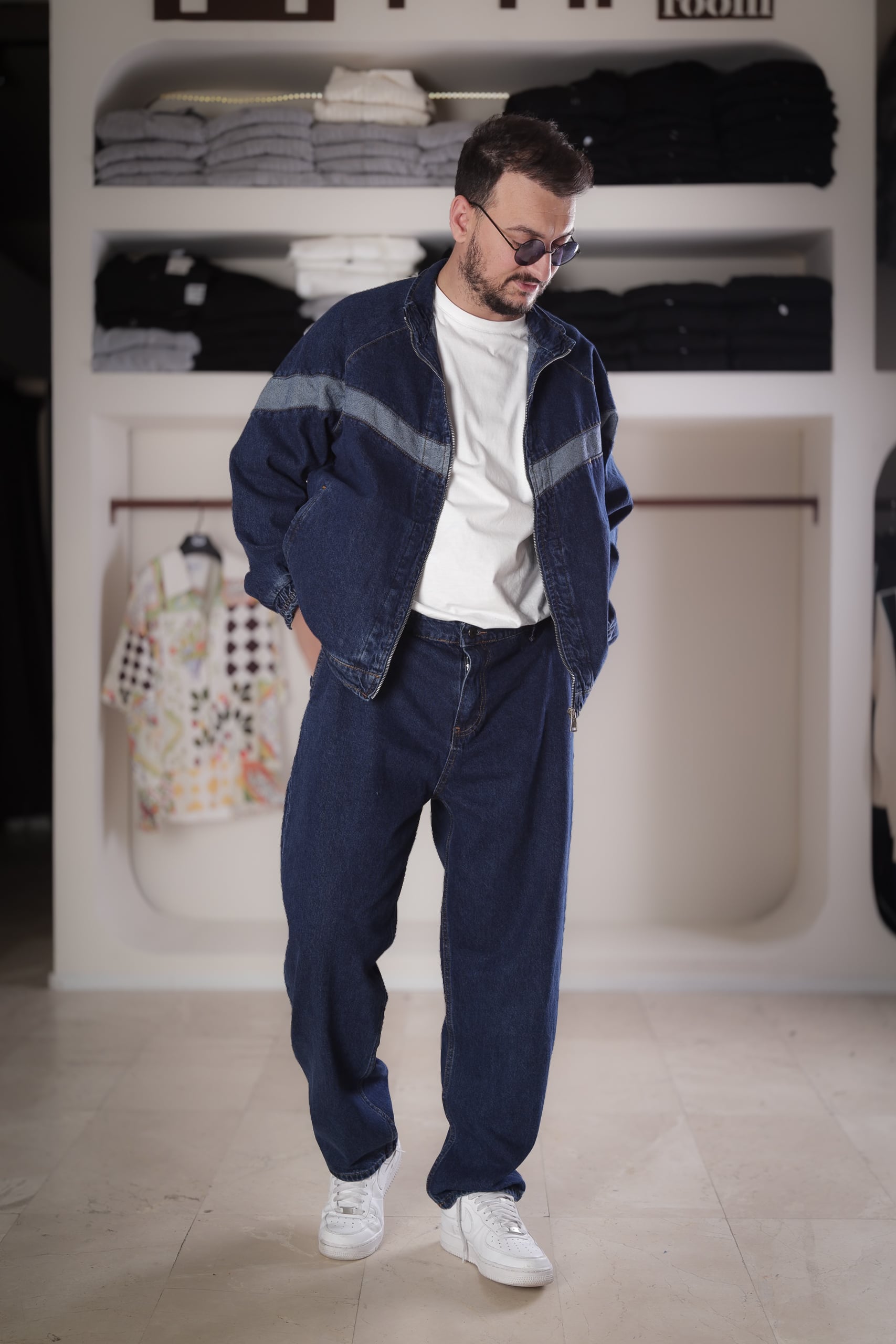 Baggy Pantolon Kot Ceket Takım
