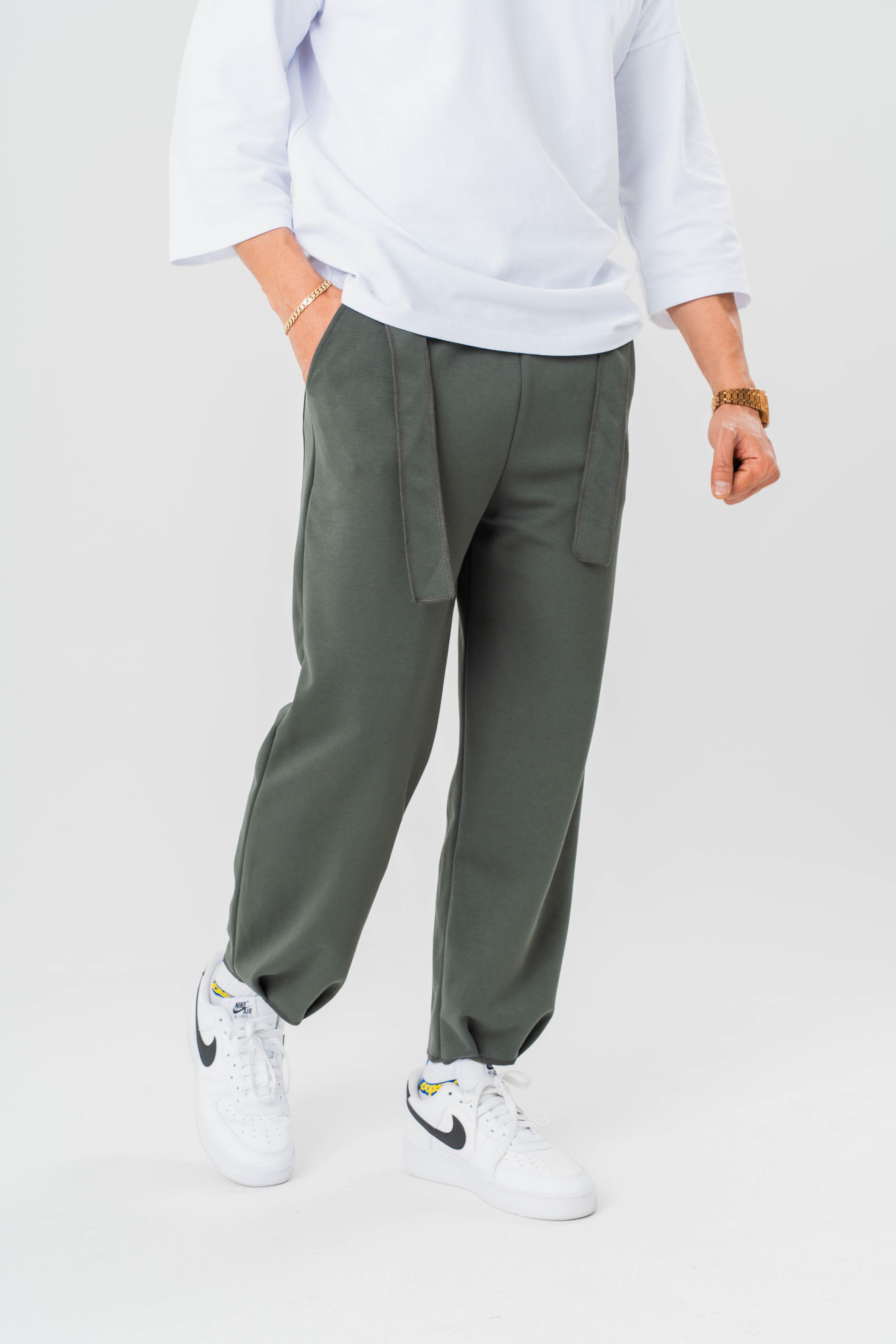Kuşaklı Baggy Pantolon