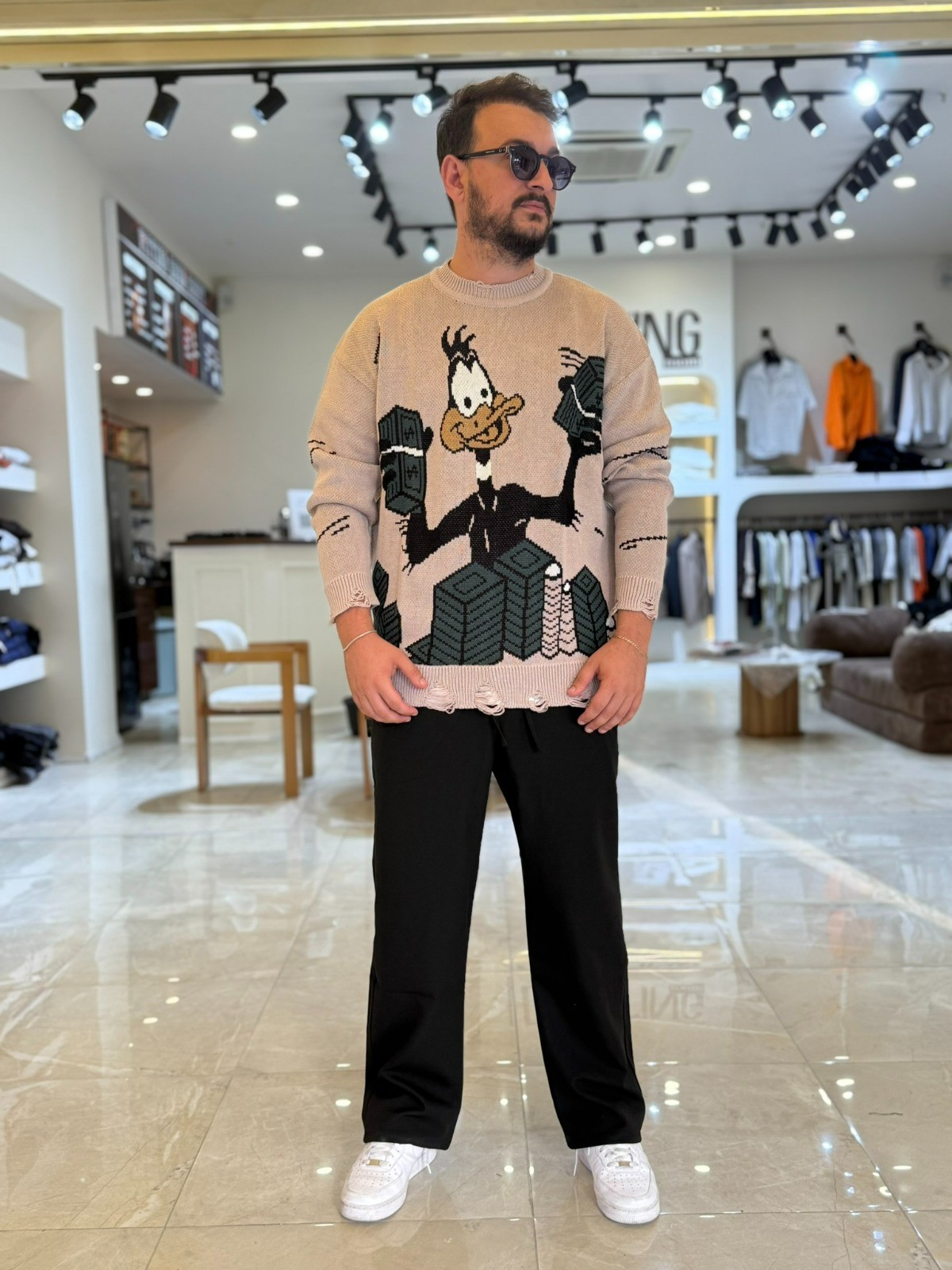 DufyDuck Desenli Premium Kazak