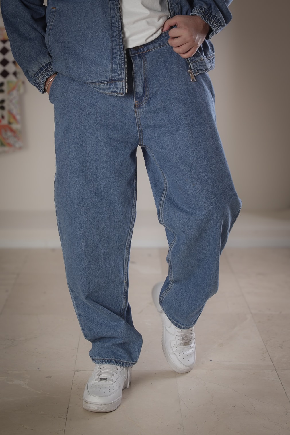 Baggy Pantolon Kot Ceket Takım