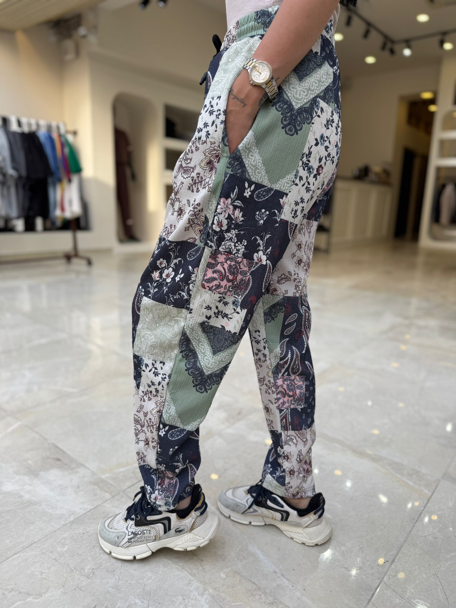 Bayan Bohem Desen Şalvar