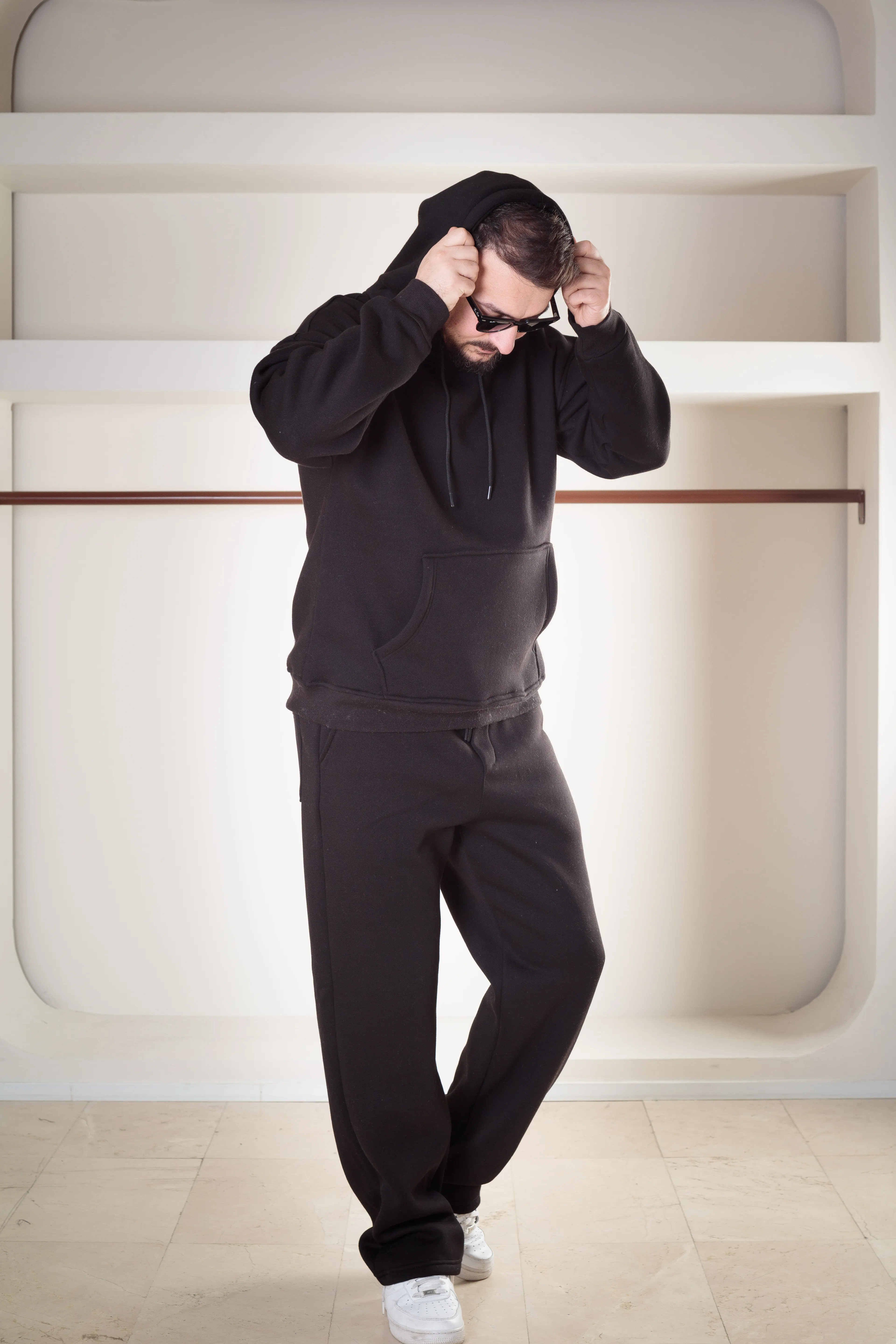 3iplik Şardonlu Oversize Takım