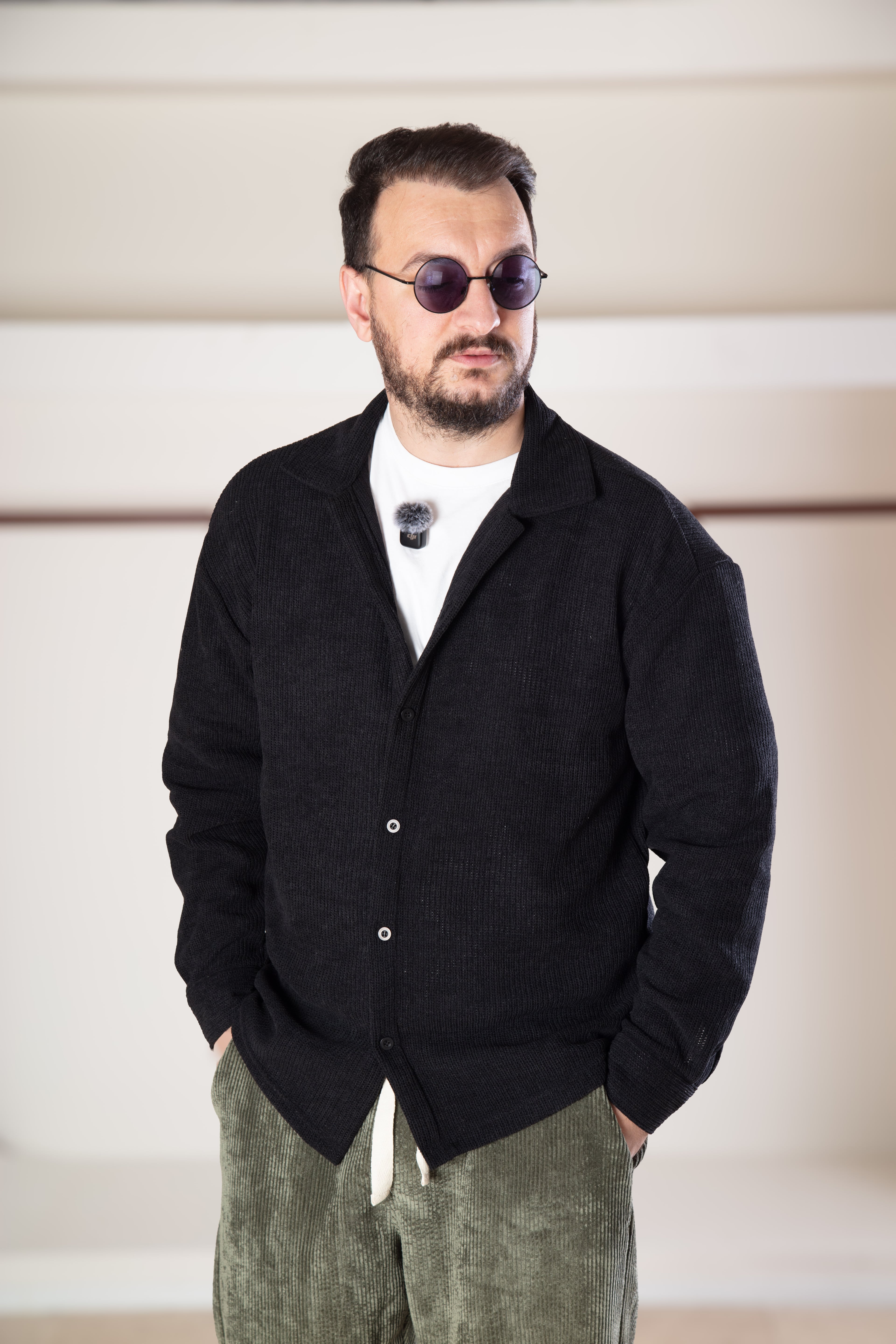 Oversize Triko Gömlek