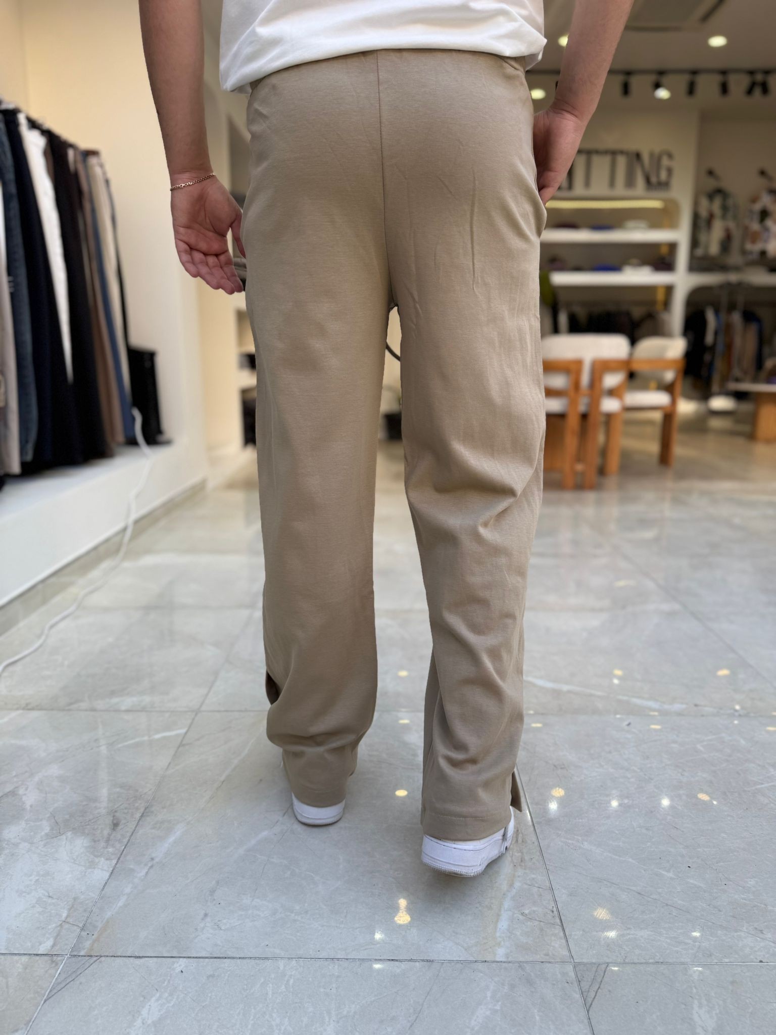 Şerit Detaylı Baggy Pantolon