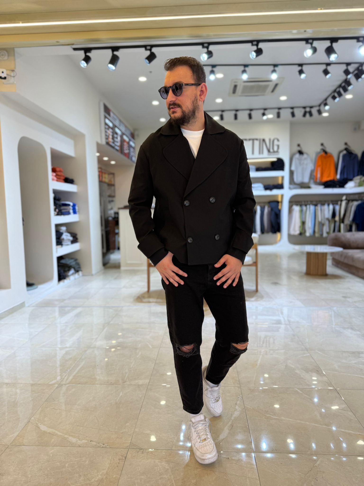 Dört Düğme Premium Kalite Trençkot