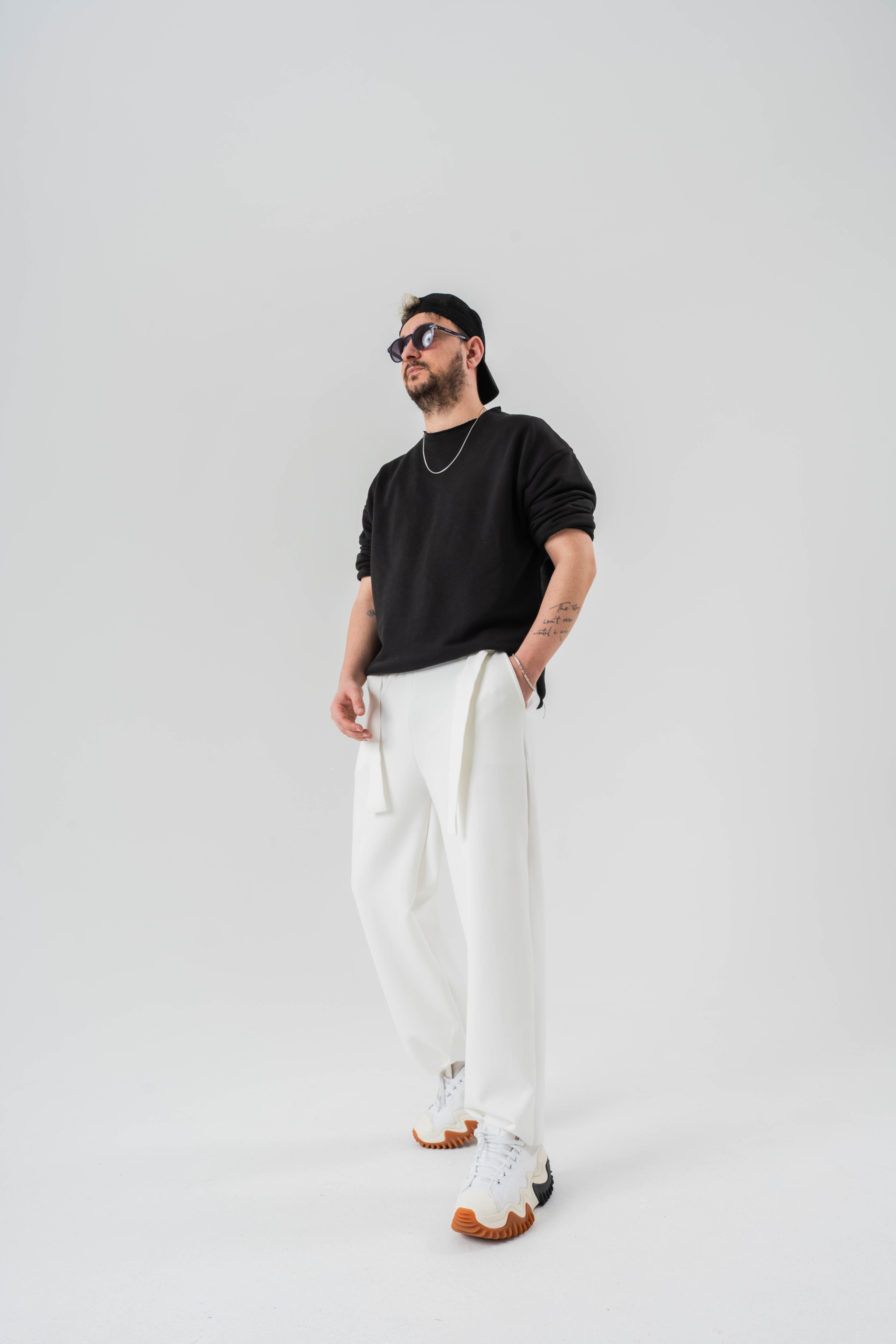Kuşaklı Baggy Pantolon