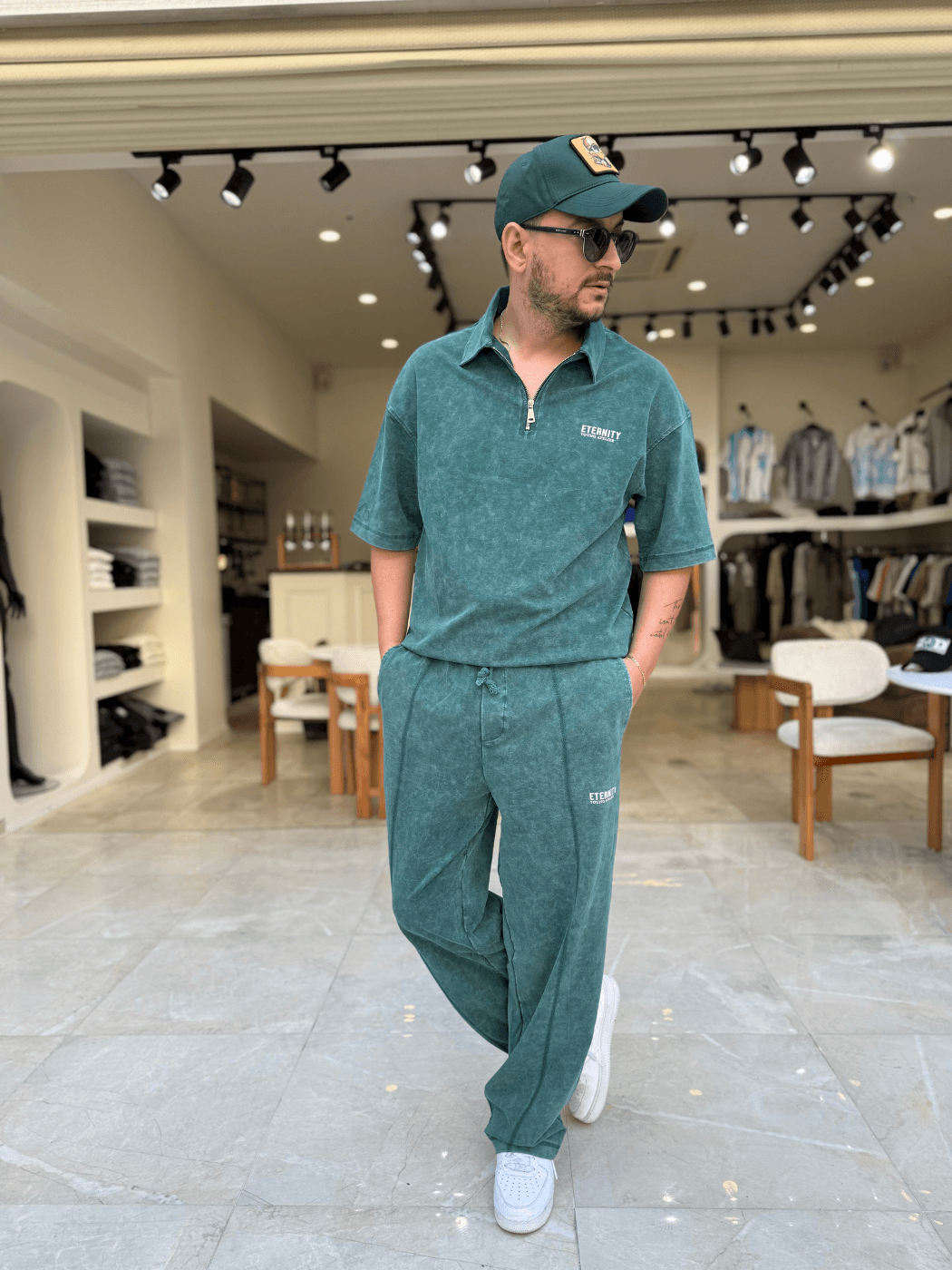 Fermuar Detaylı Oversize Takım