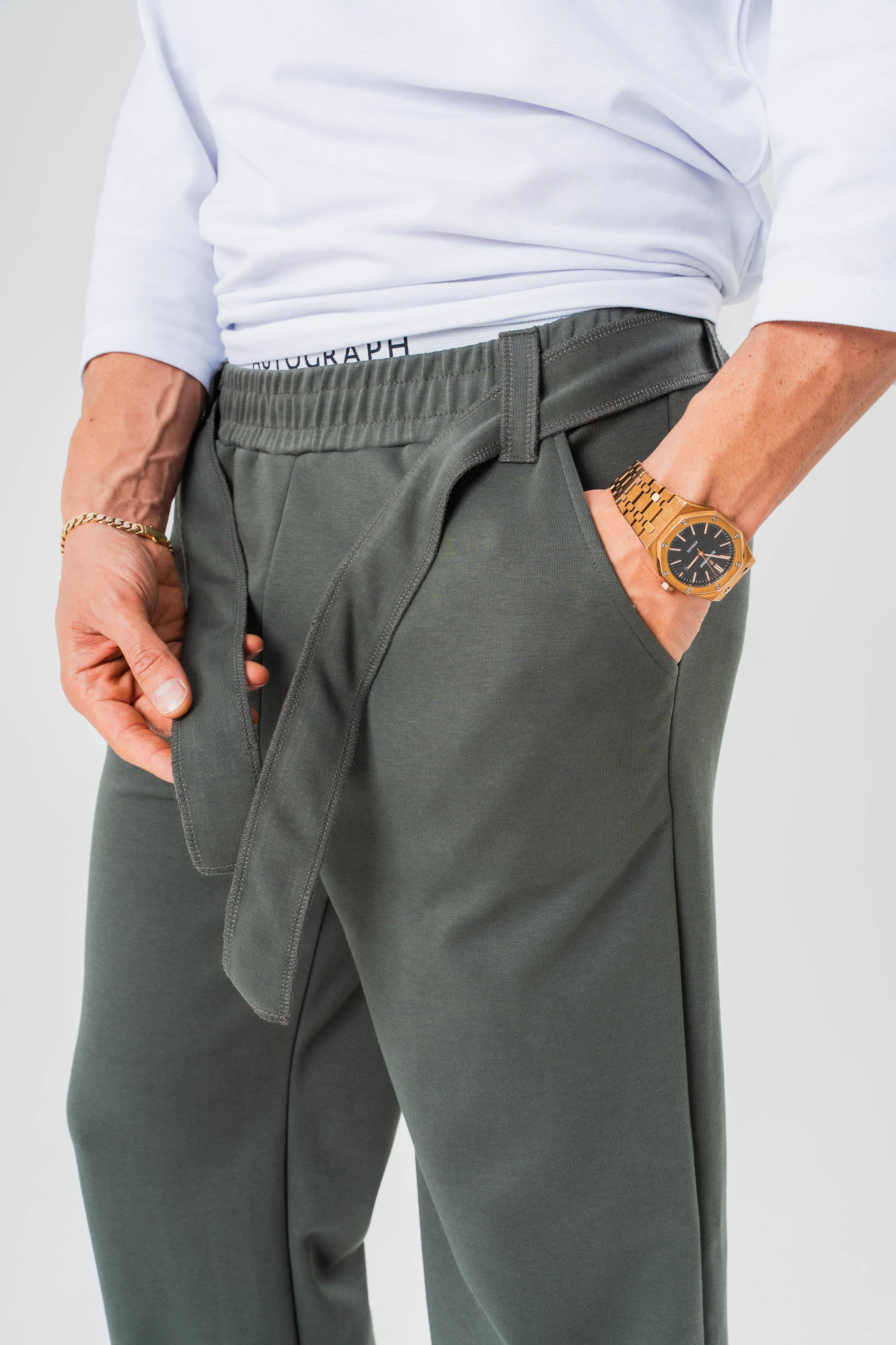 Kuşaklı Baggy Pantolon