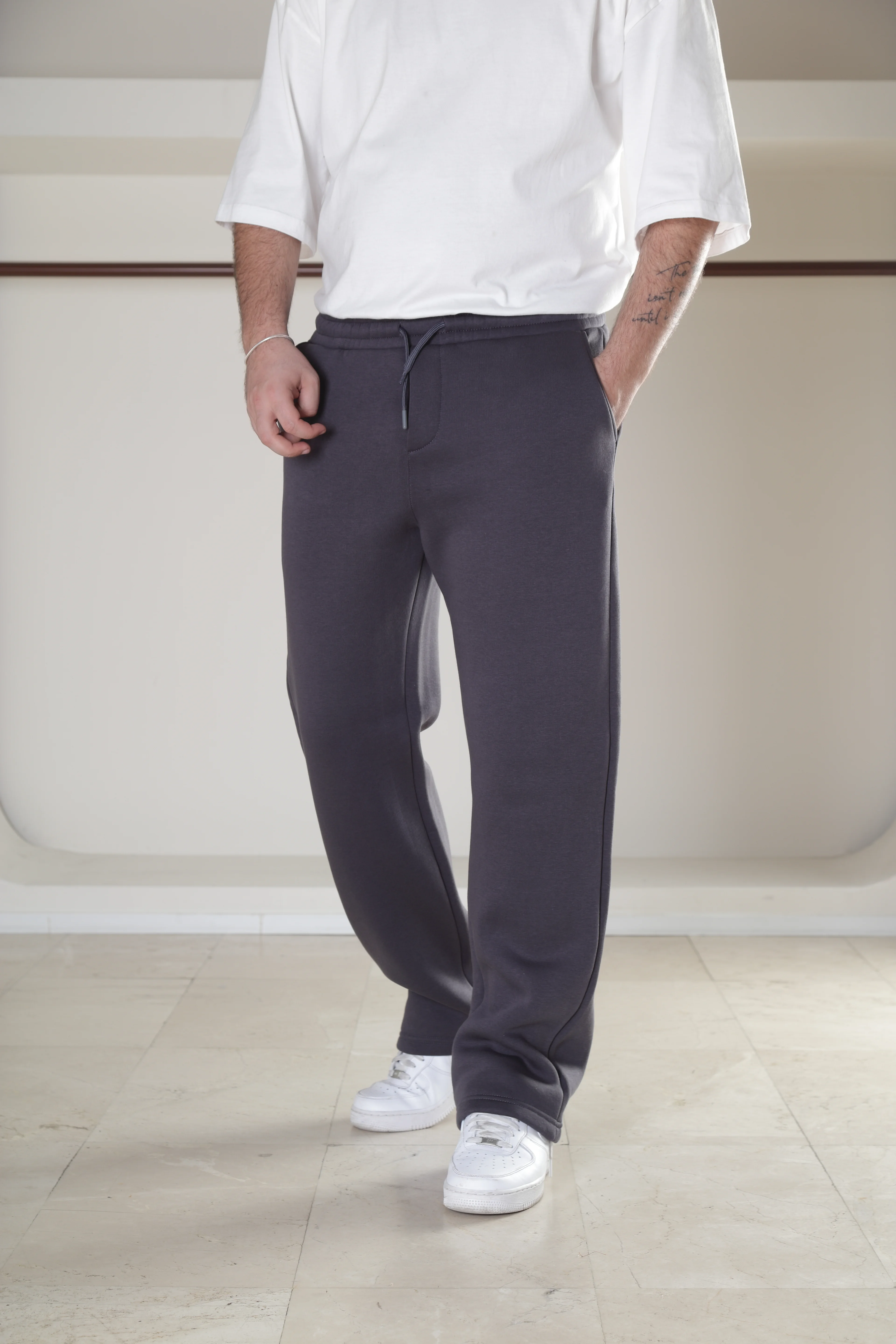 3iplik Şardonlu Baggy Eşofman