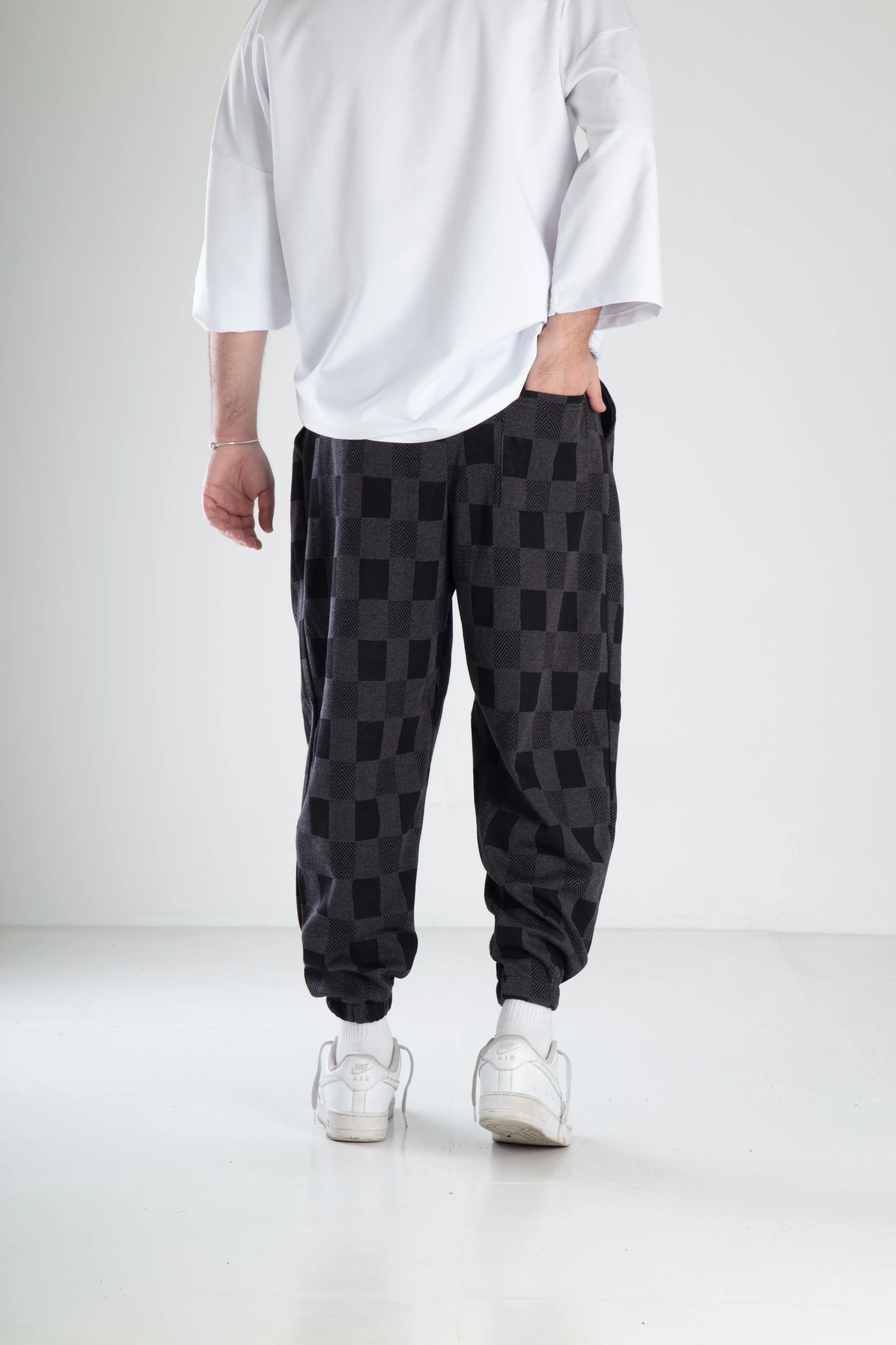 Kare Desen Spor Şalvar