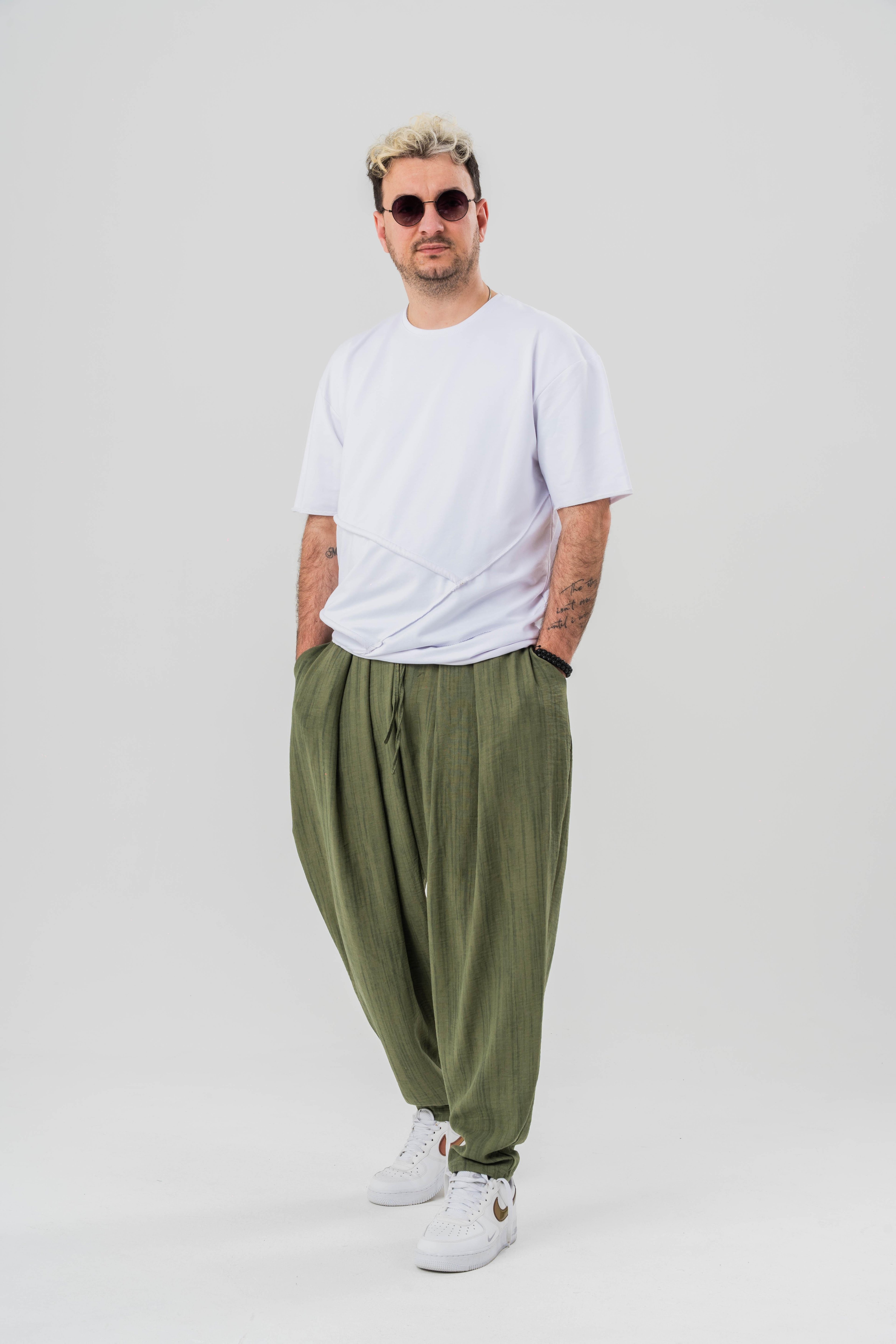 Desenli Baggy Pantolon