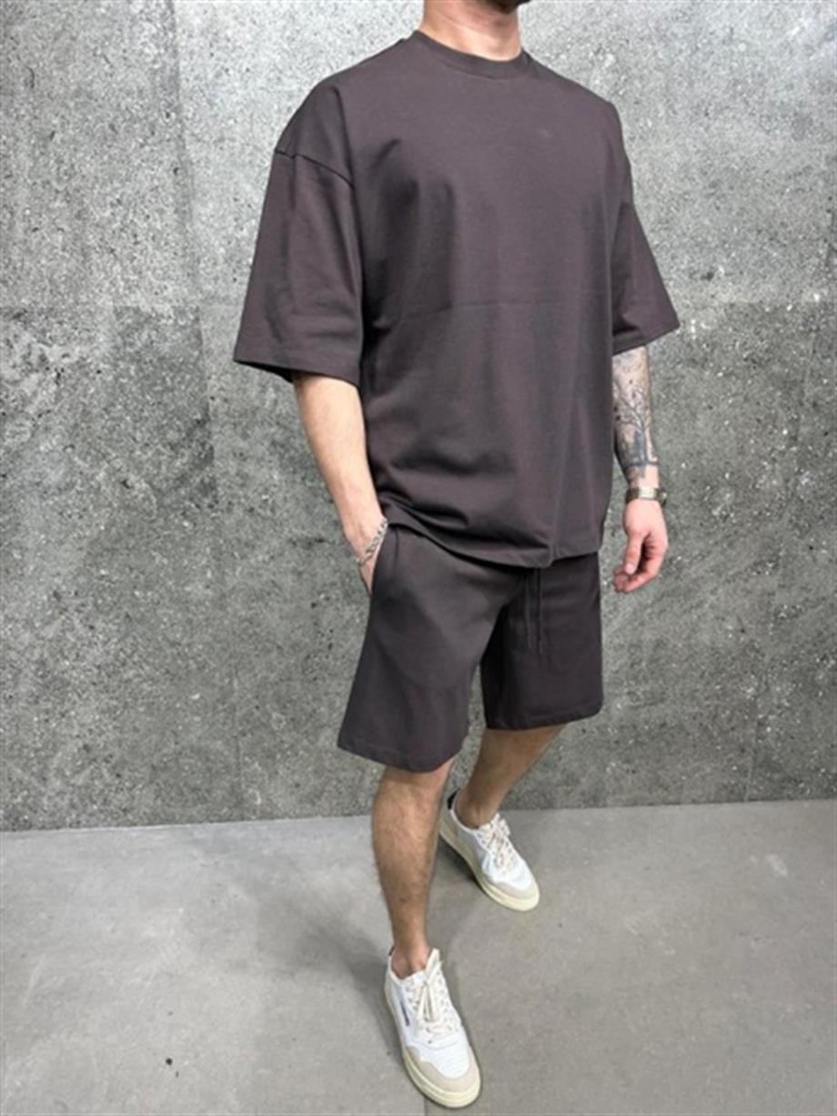 Erkek Oversize Şort Takım