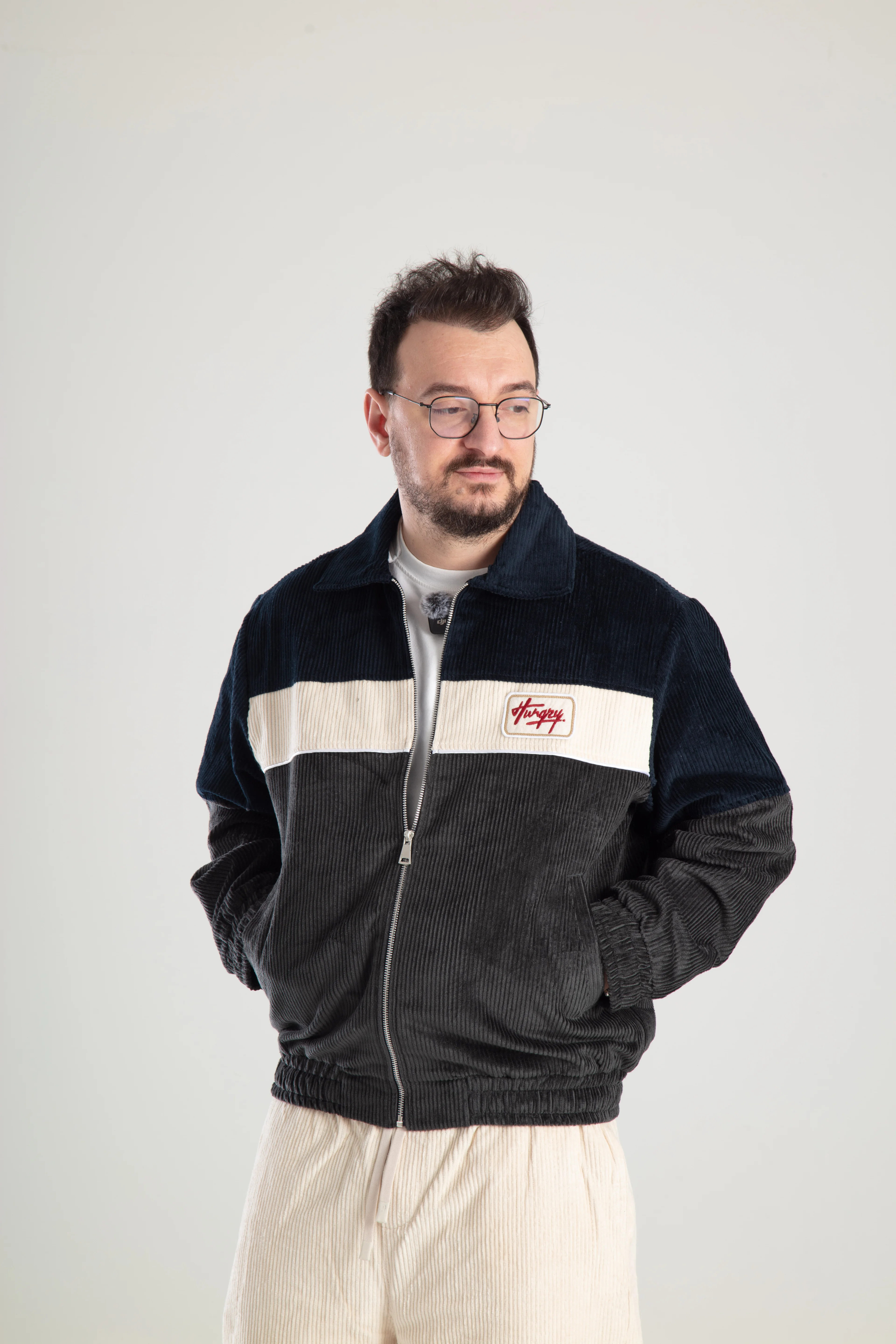 Erkek Oversize Kadife Ceket - füme