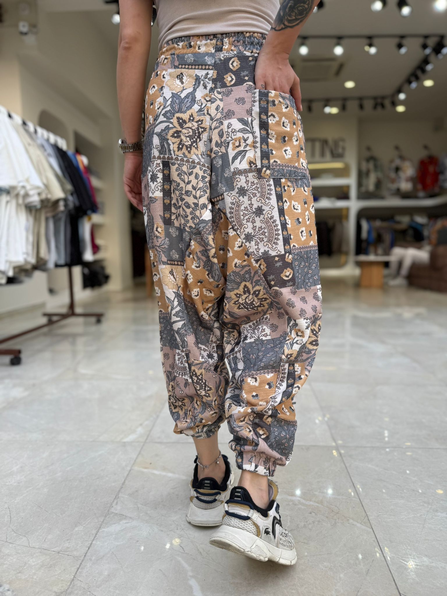 Bayan Bohem Desen Şalvar