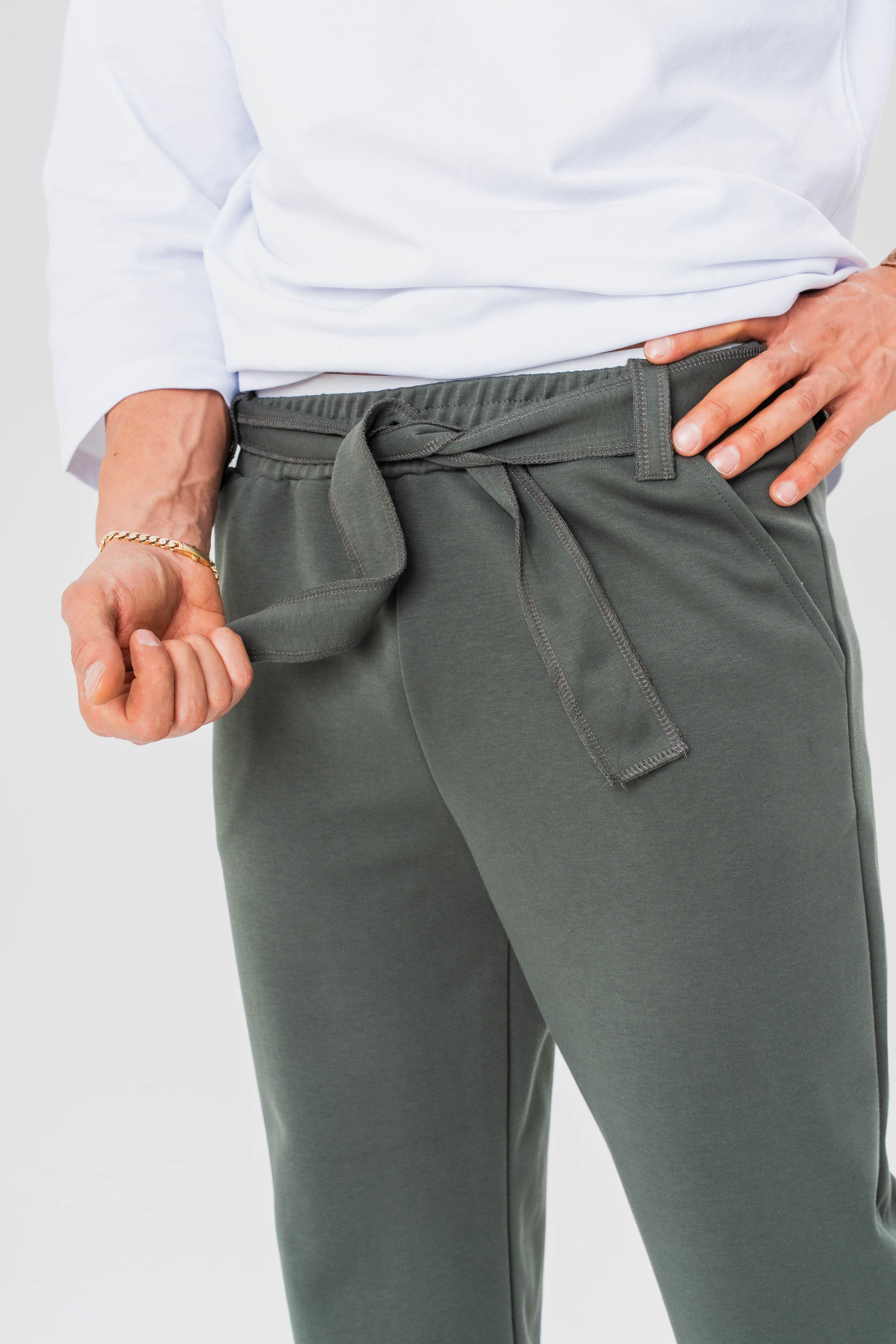 Kuşaklı Baggy Pantolon