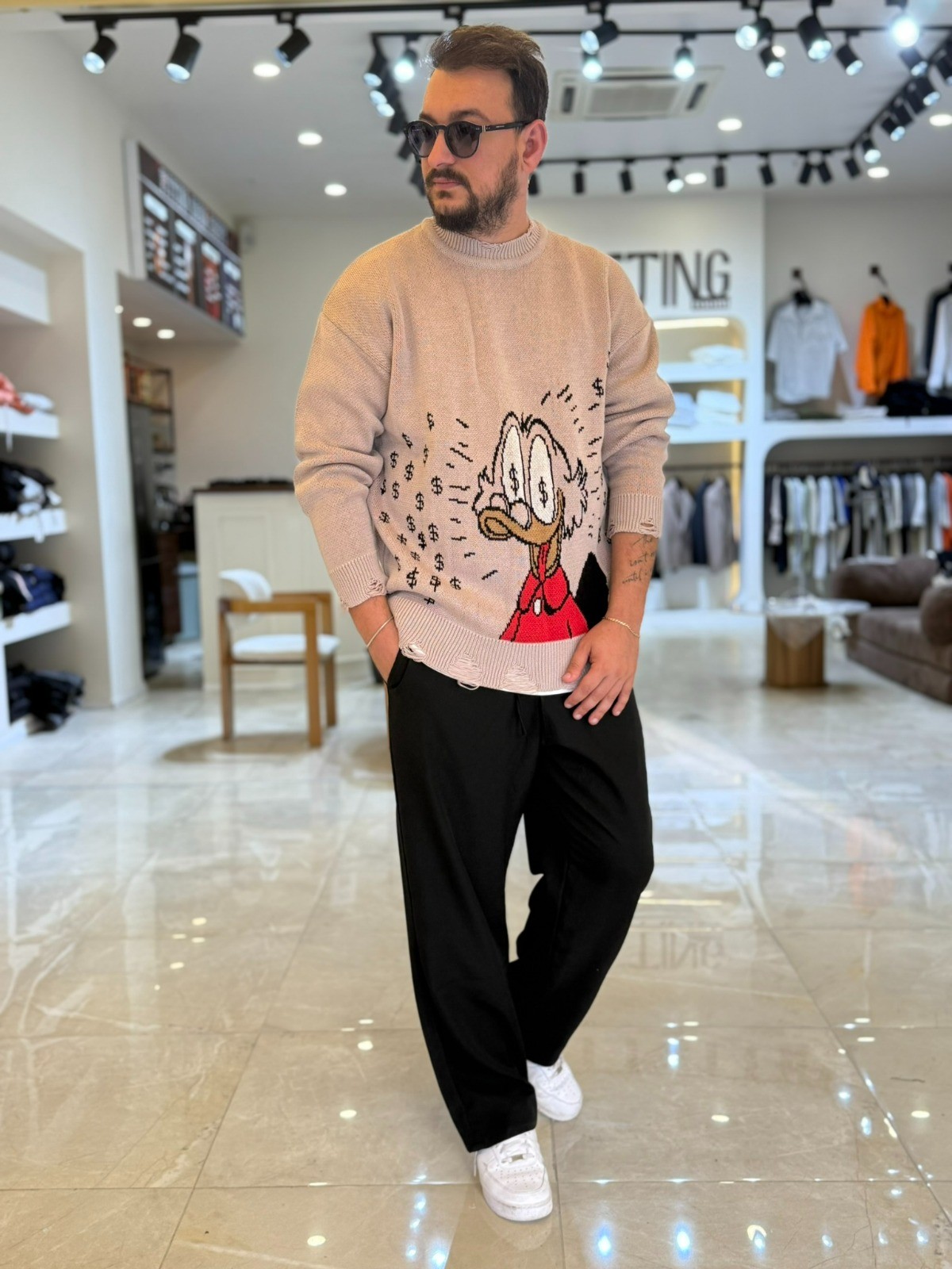 DufyDuck Desenli Premium Kazak