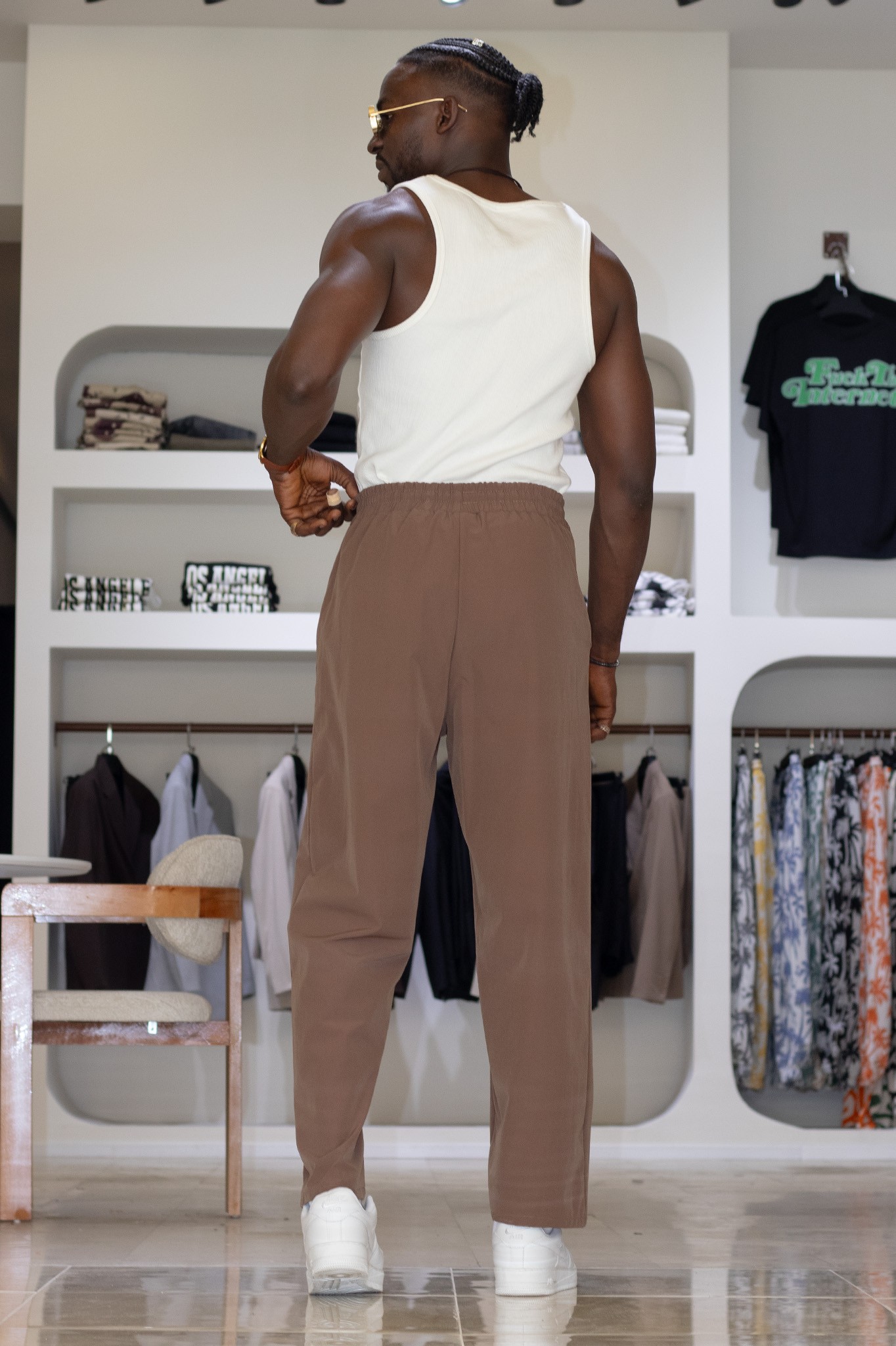 Şerit Detaylı Paraşüt Jogger