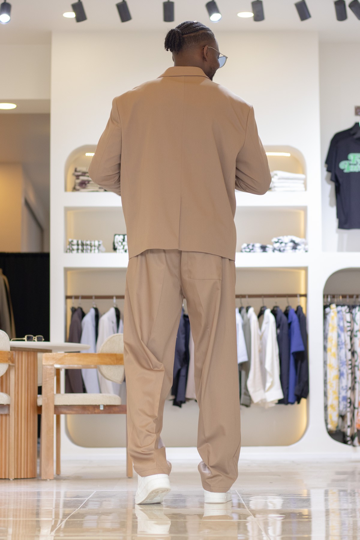 Oversize Çapraz Düğme Detaylı