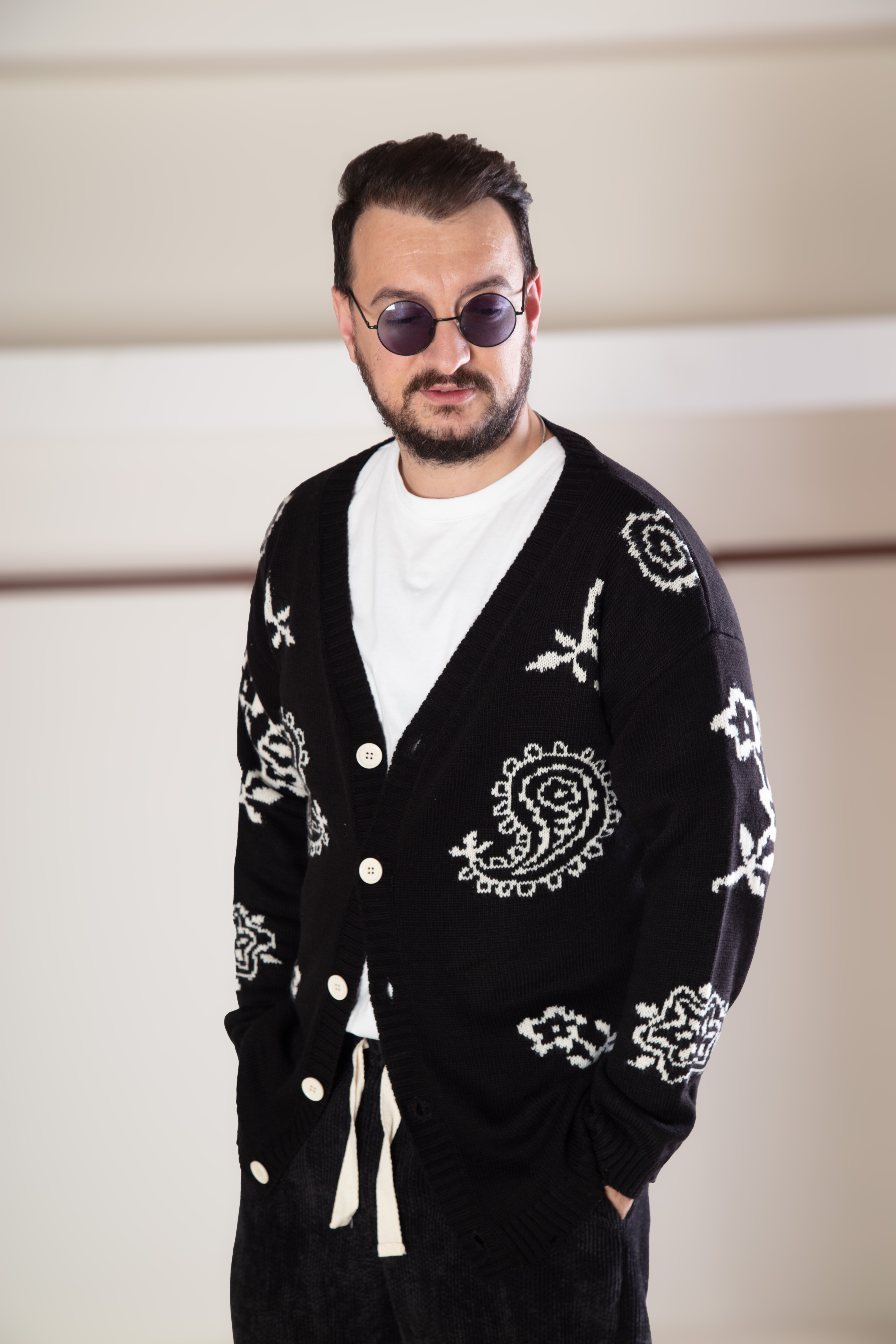 Premium Desenli Triko Hırka